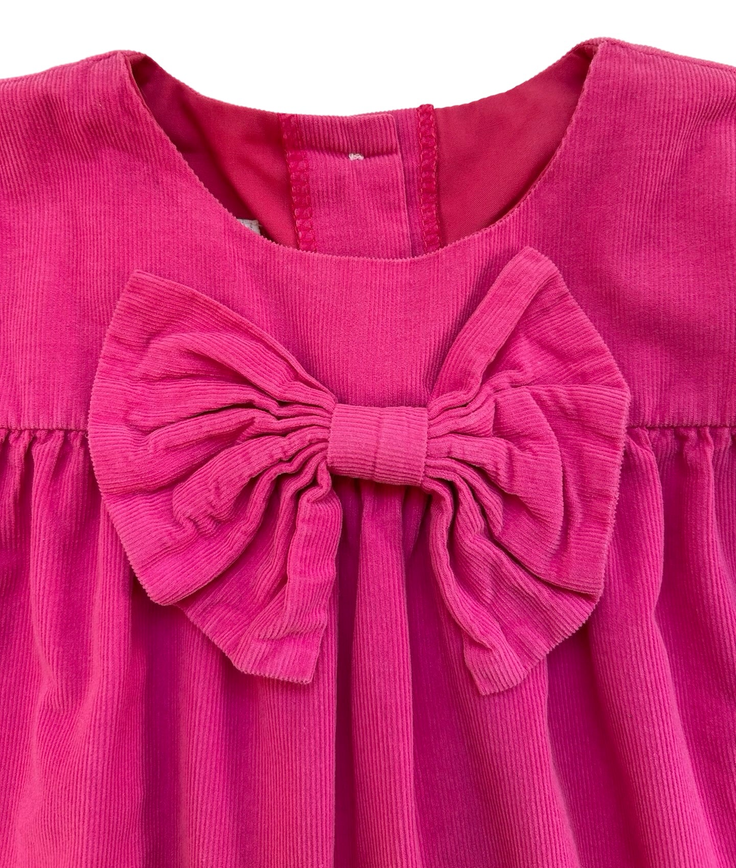 2T Toddler Girl Lolly Wolly Doodle Fuchsia Pink Corduroy Smocked Dress