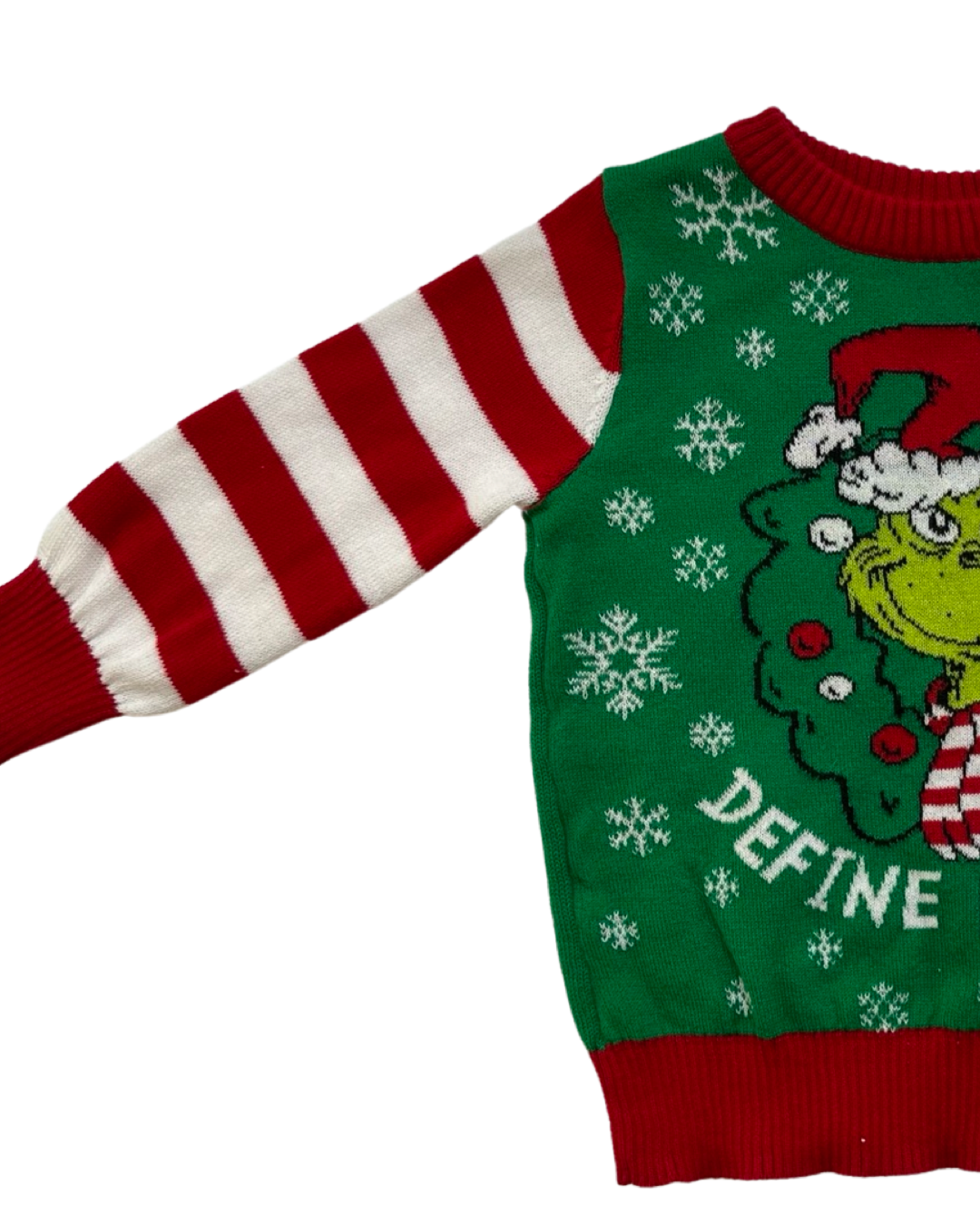 18M Baby Boy / Girl The Grinch “Define Naughty” Christmas Sweater