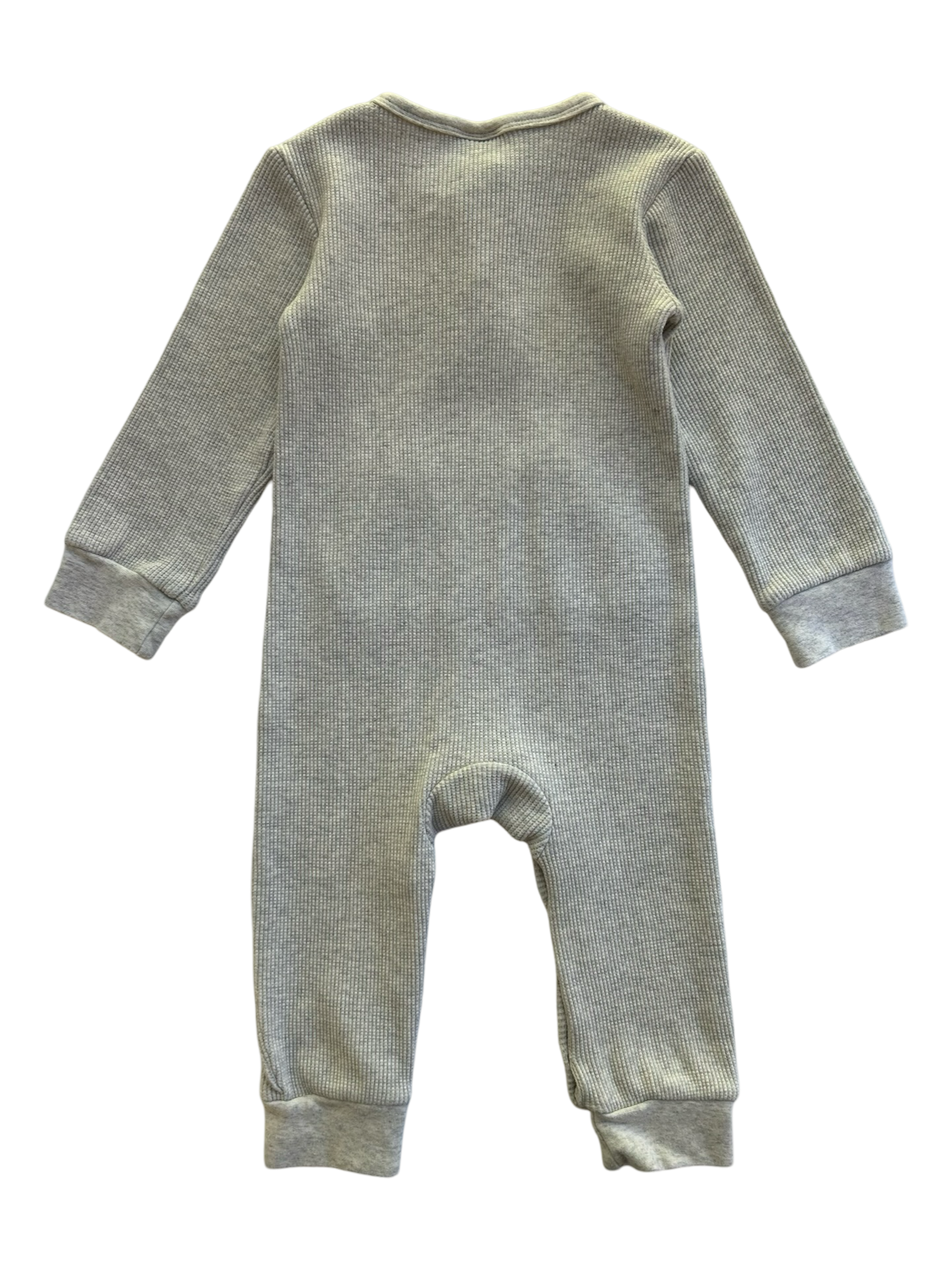 2T Toddler / 3T Toddler Boy Little Bipsy Long Sleeve Waffle Knit Romper