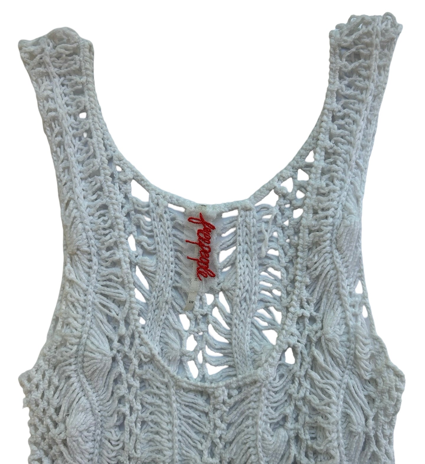 6-7Y Free People Girls Crocheted Long Tank Top