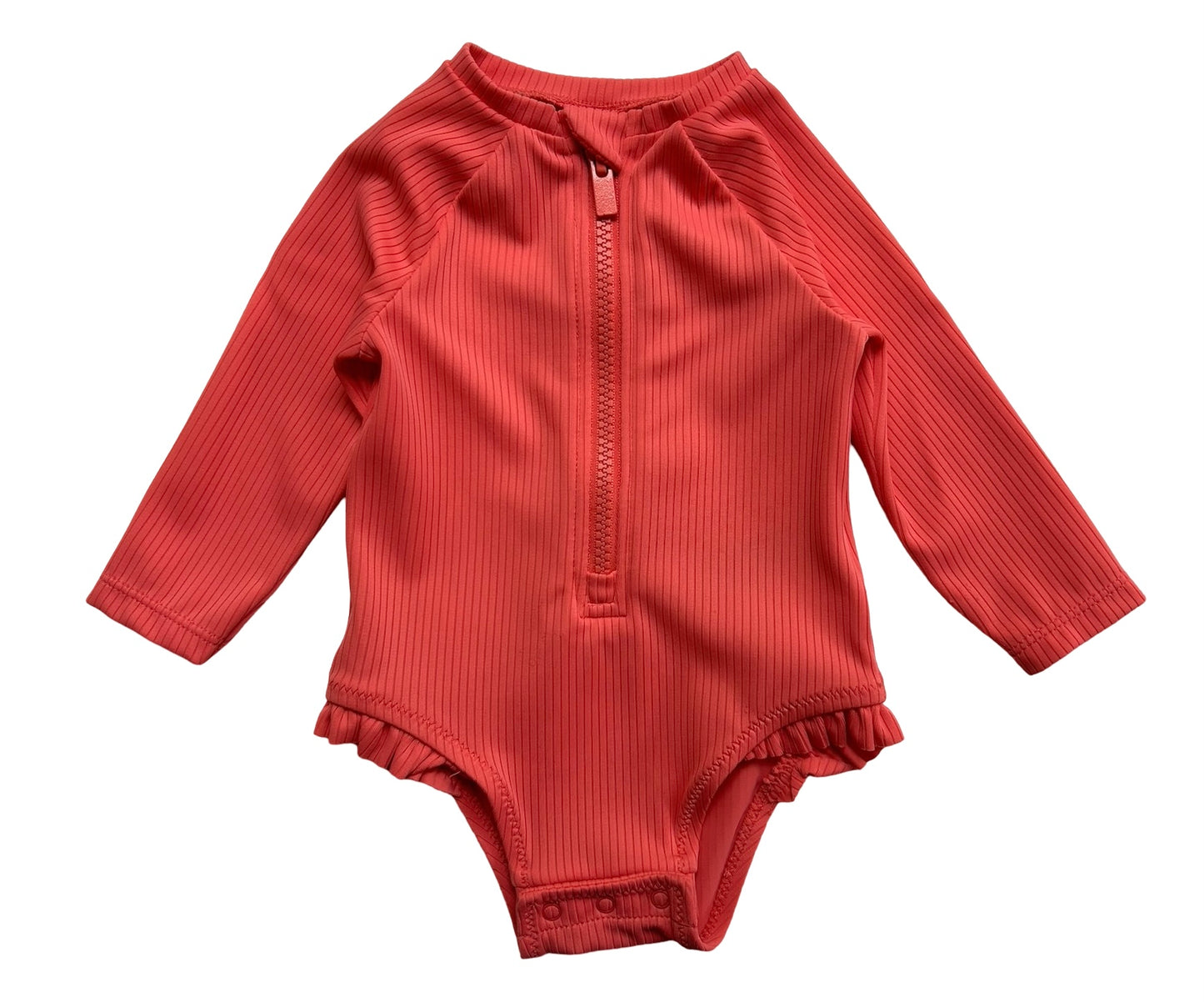 3M-6M Old Navy Baby Girl’s Zip-Front RashGuard Swim Suit