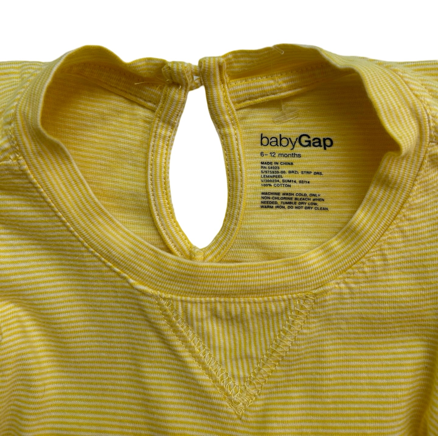 6M - 12M Baby Girl Baby Gap Ruffle Striped Dress