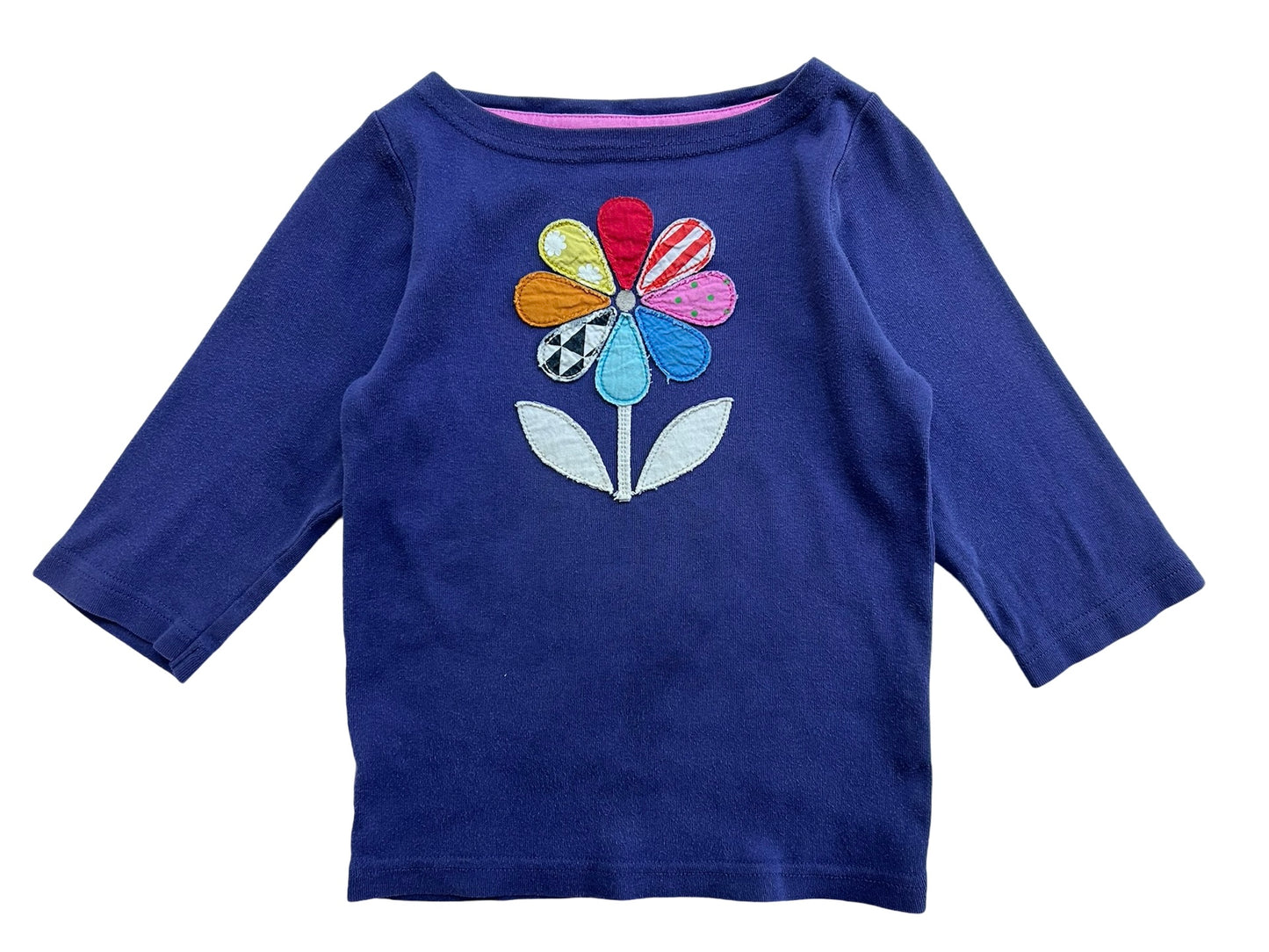 2Y-3Y Toddler Girls Mini Boden 3/4 Sleeve T-Shirt Top