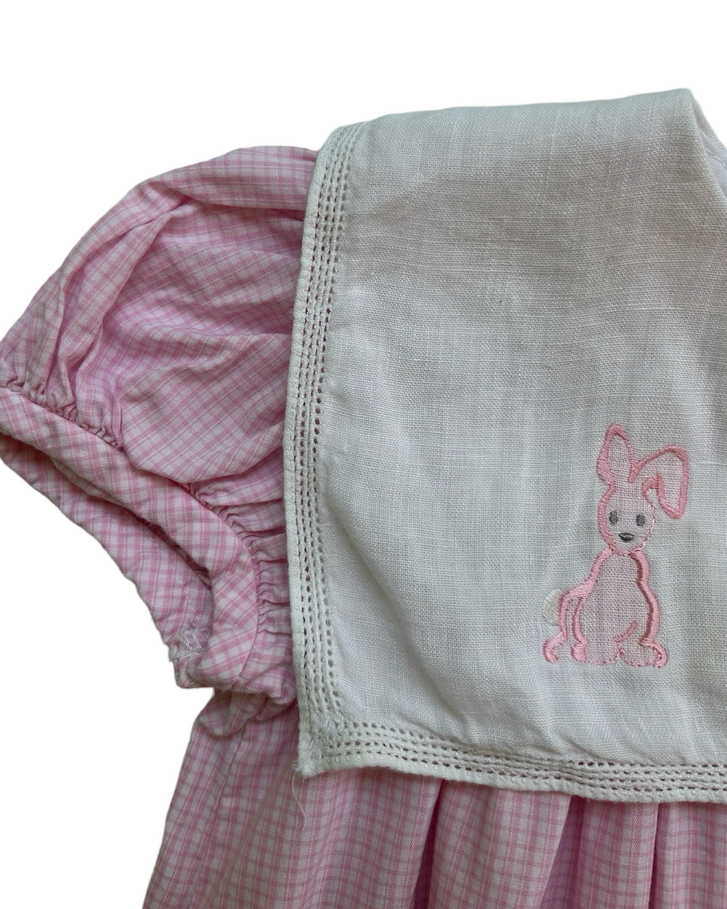 2T Toddler Girl Pink Gingham Judy Lynn Easter Bunny Dress