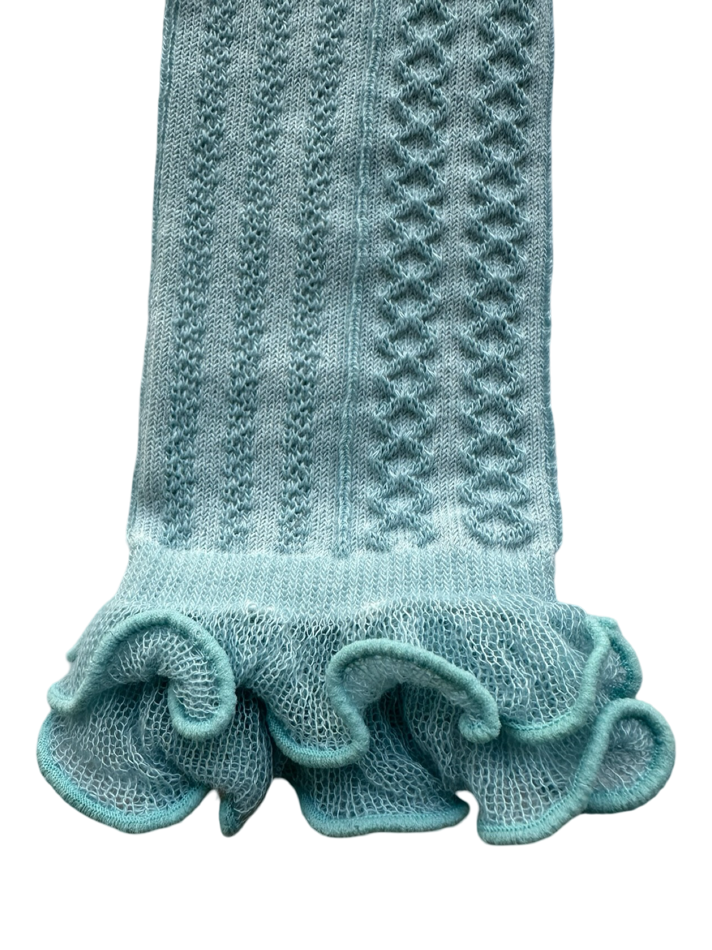 0-6M Baby Girls MudPie Lace Ruffle Knit Leggings