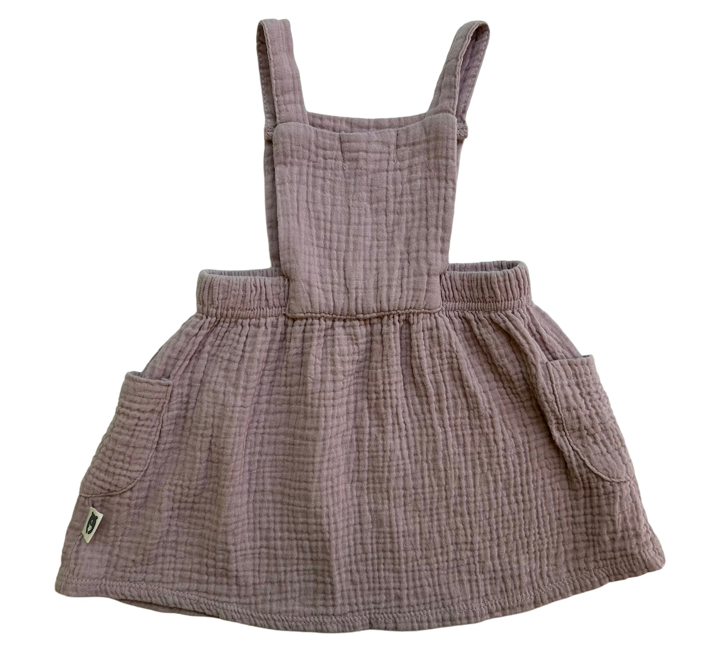 12M Baby Girl’s Rabbit Bear An Emily And Oliver Brand Antique Pink Dress.