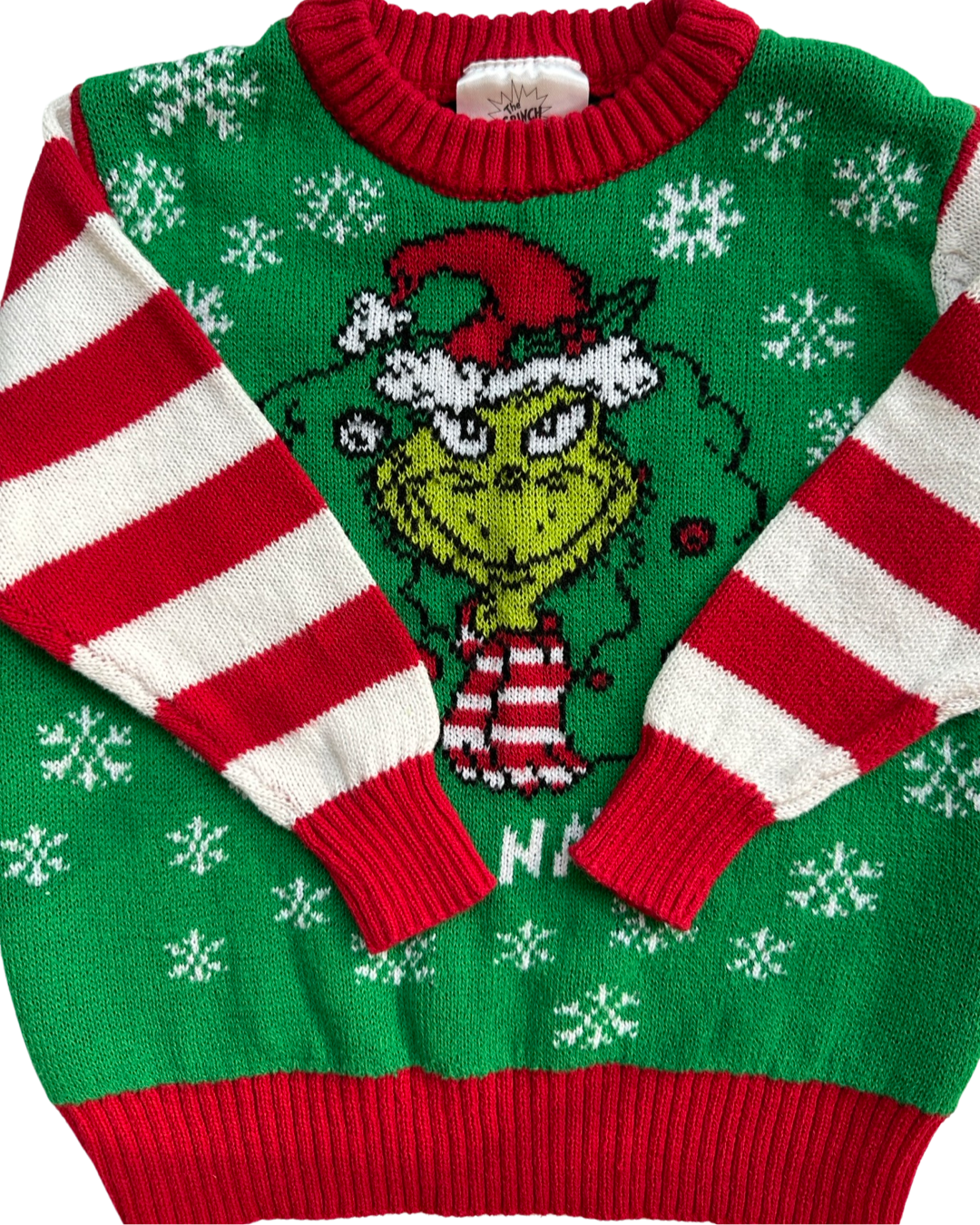 18M Baby Boy / Girl The Grinch “Define Naughty” Christmas Sweater