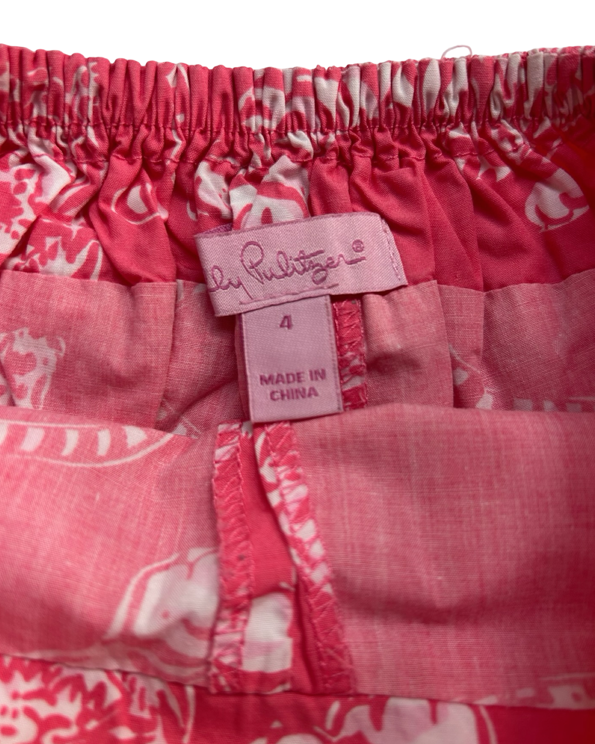 4T  Toddler Girl Lilly Pulitzer Skirt Pink Tiger 🐅 Preppy Lined Skort