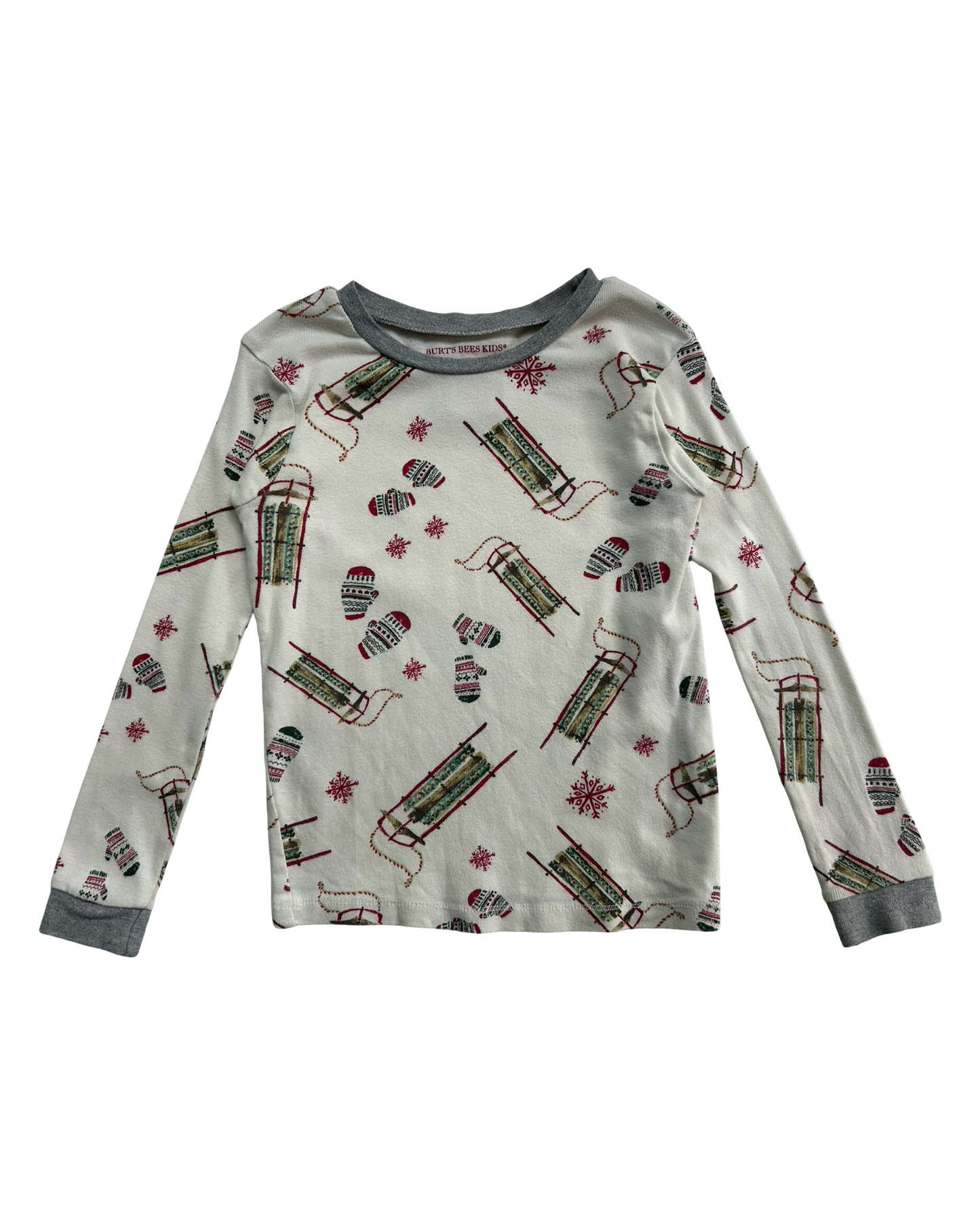 4T Toddler Girls/Boys (UNISEX) Burt’s Bees Kids Winter Christmas Organic Cotton 2 Piece Pjs Set