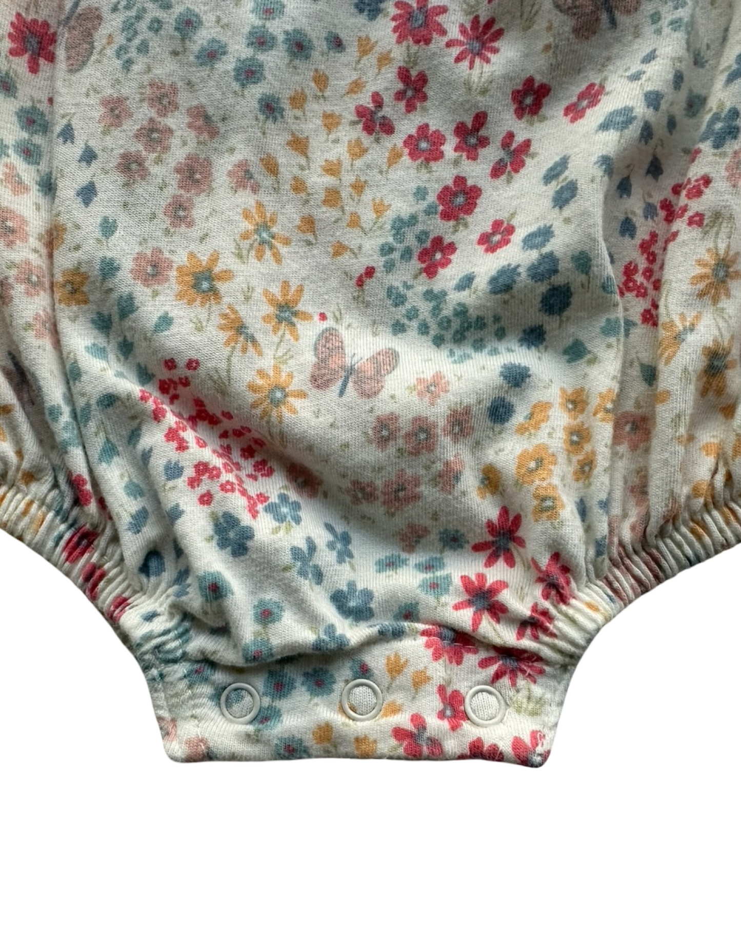 0-3M Baby Girl Old Navy Floral / Butterfly 🦋 Bubble Onesie