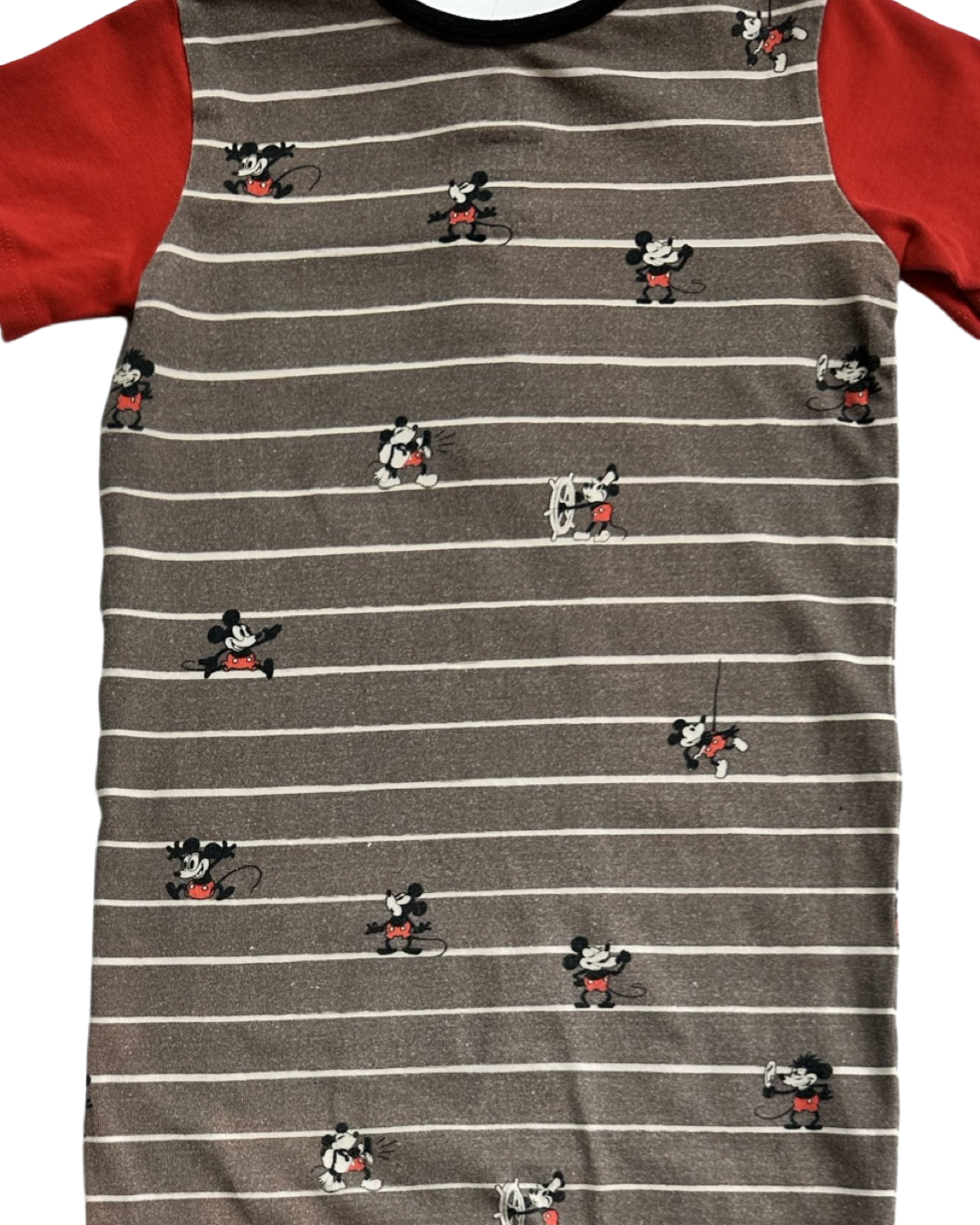 18-24M Baby Boy RAGS to Raches Disney Vintage Mickey Mouse Romper
