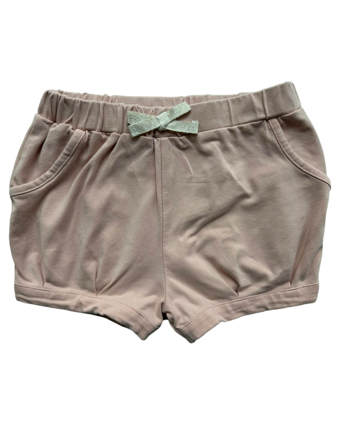 4T Toddler Girl Blush Pale Pink Bubble Shorts
