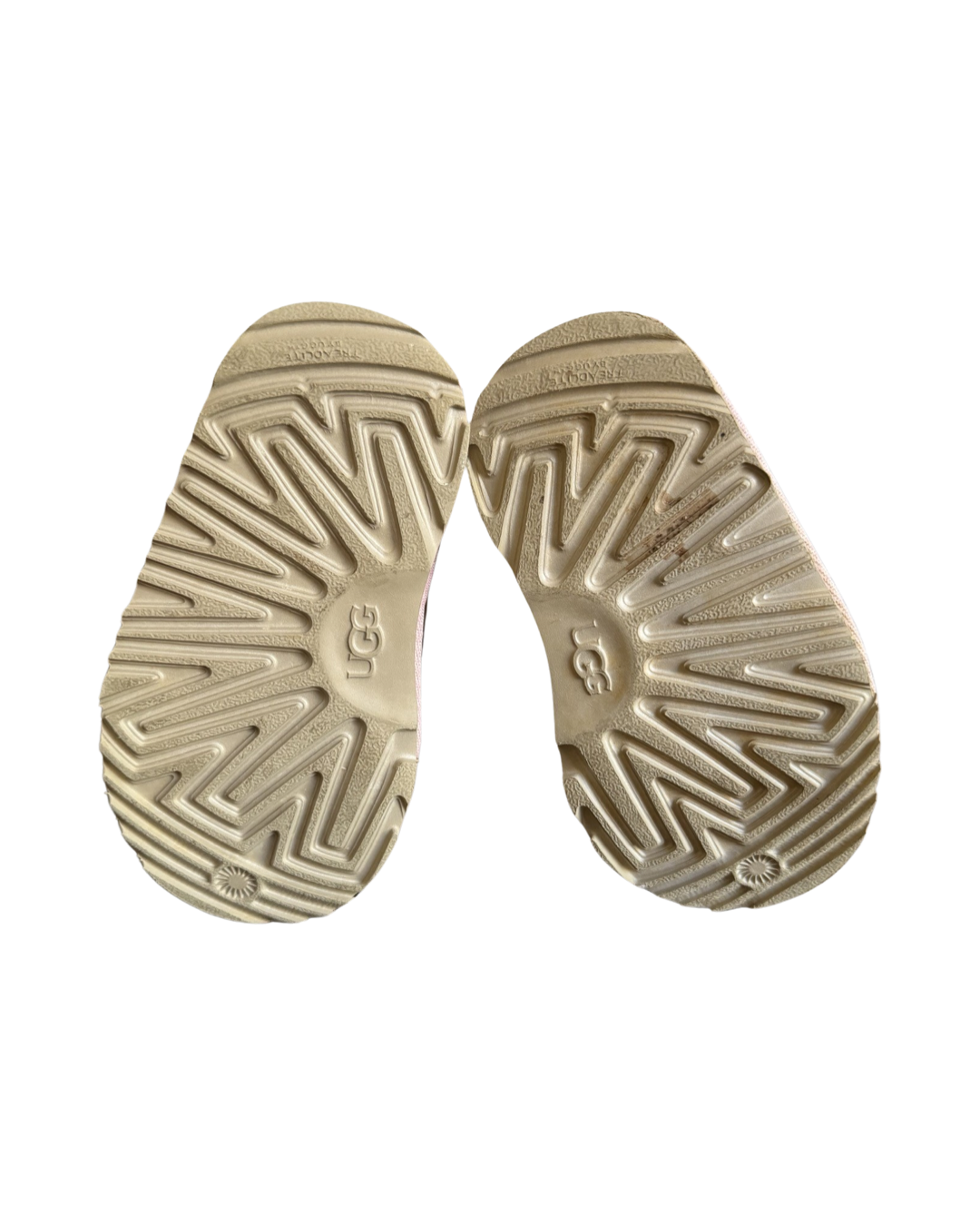 6C Toddler Girl Pink Sparkle Leather UGG Mini Bailey Bow Snow Boots