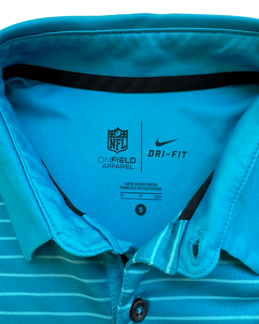 Men's Size Small Nike Dri Fit NFL Carolina Panthers Performance Polo
