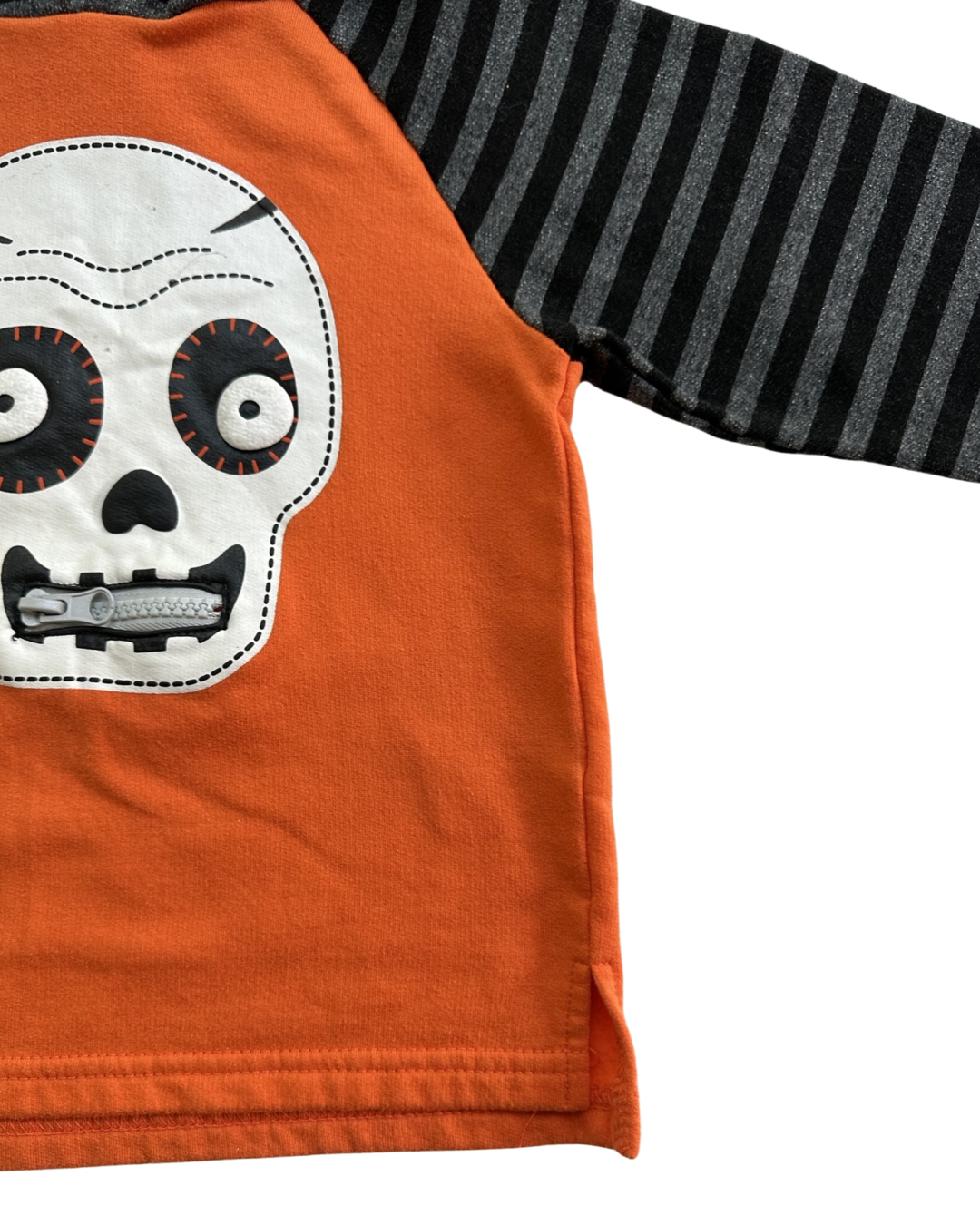 2T Toddler Boy Little Rebels Skeleton Hooded Sweatshirt