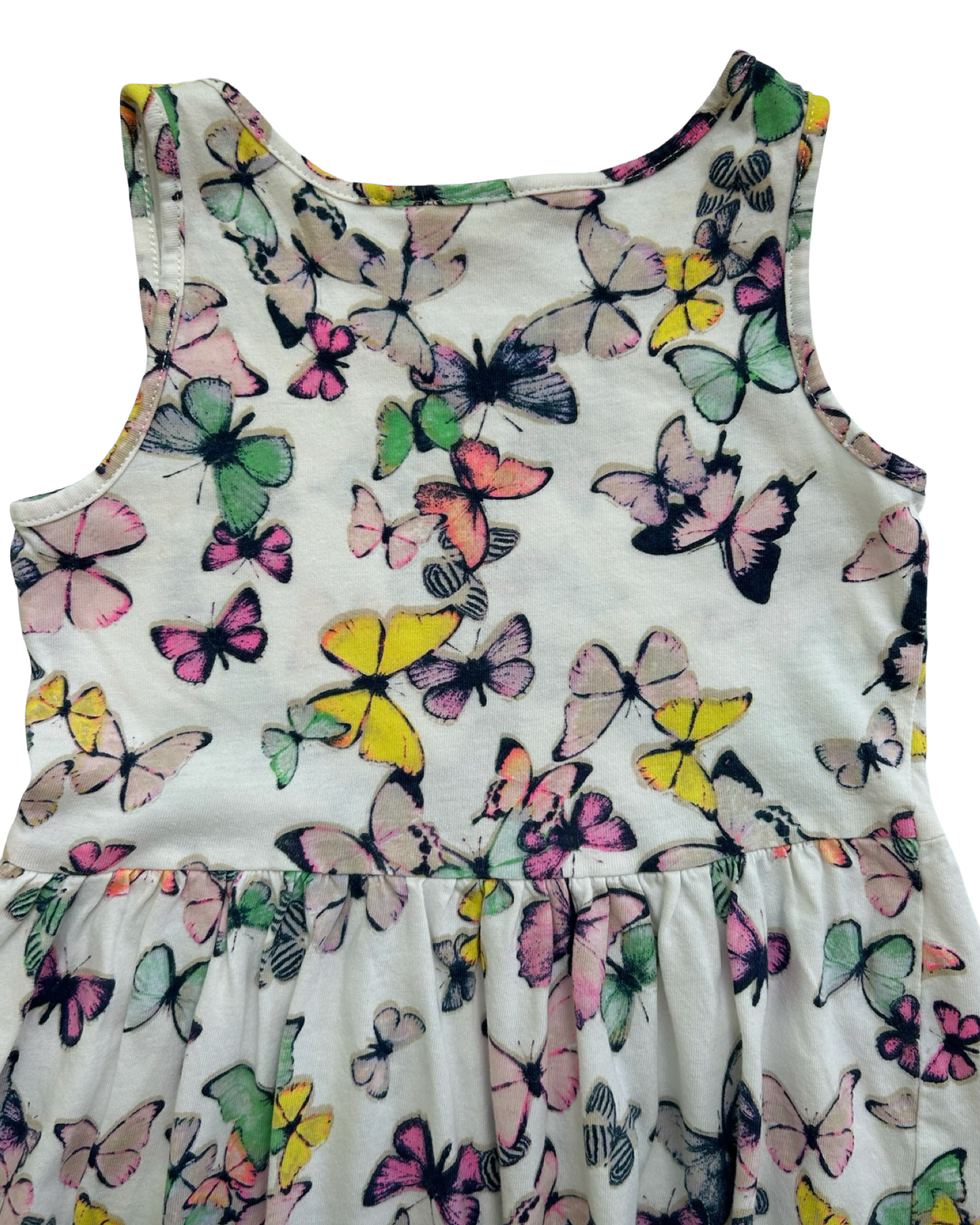 4T-6T Toddlers Girls H&M Butterfly 🦋 🦋🦋 Sleeveless Dress.