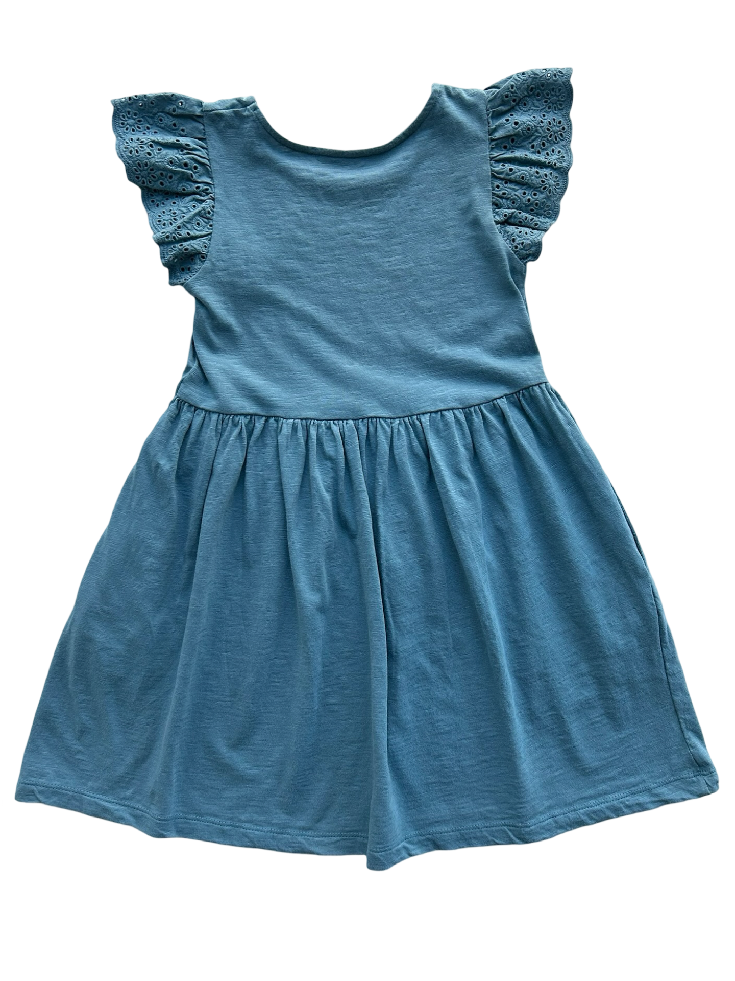 XS 4-5Y Toddler Girls Cat & Jack Flutter Sleeve Eyelet Lace Dress. NWT