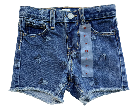 3T Toddler Girls Old Navy Disney Minnie Mouse Jean Shorts