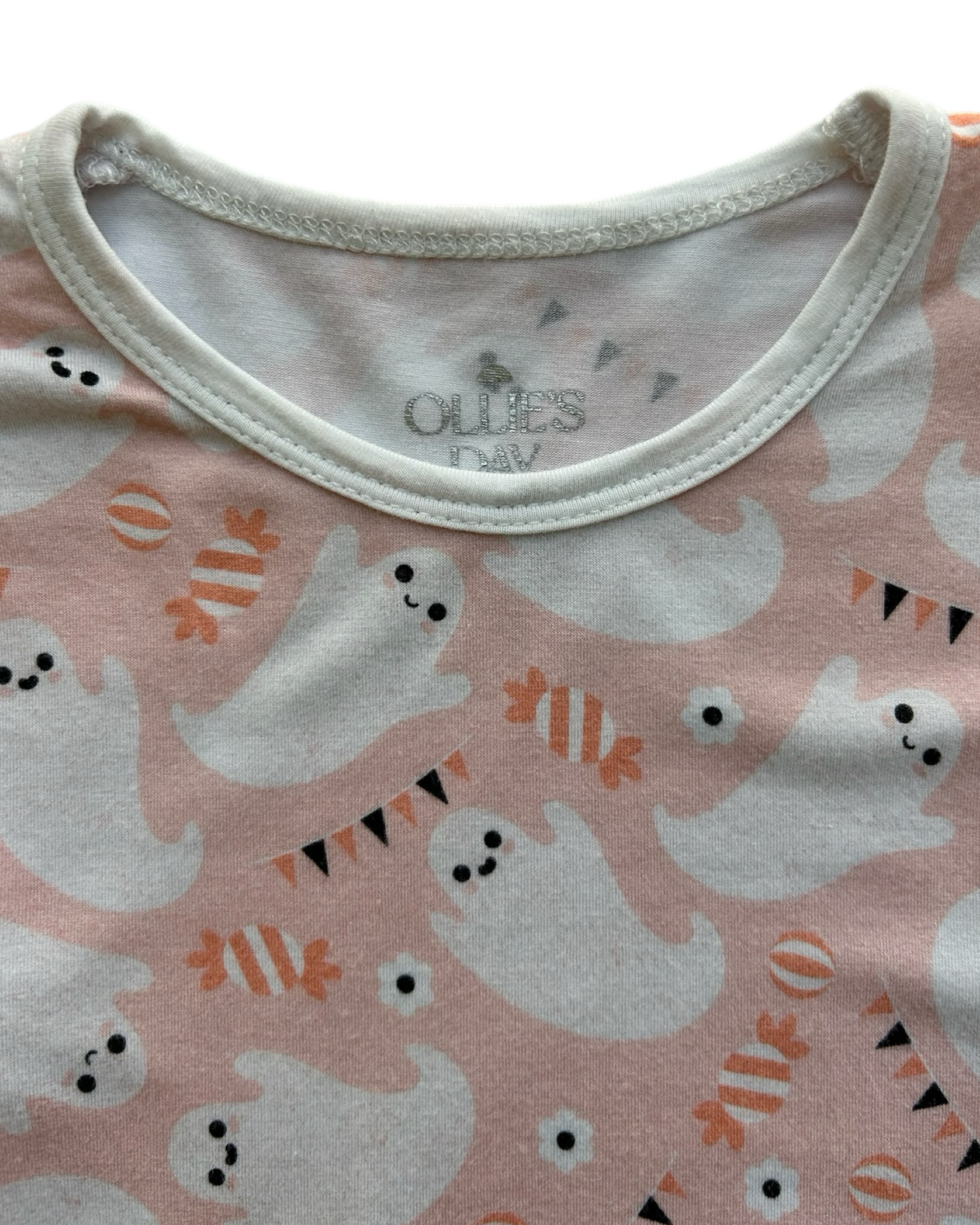 2T Toddler Girl Ollies Day Pink Bamboo Ghost Pajamas