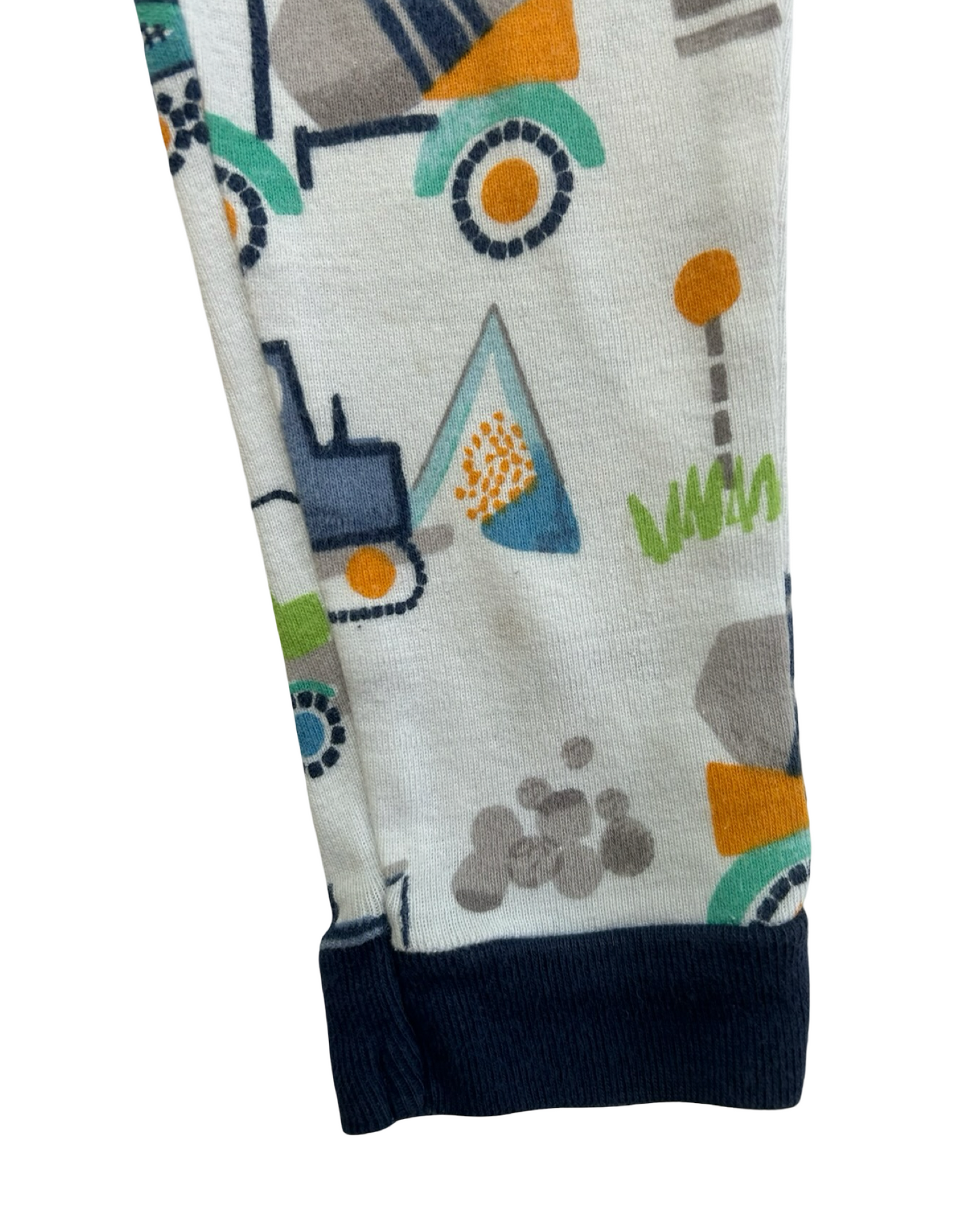 2T Toddler Boys Pottery Barn Kids Construction Vehicles 🛻 Pajama 2 Piece Set