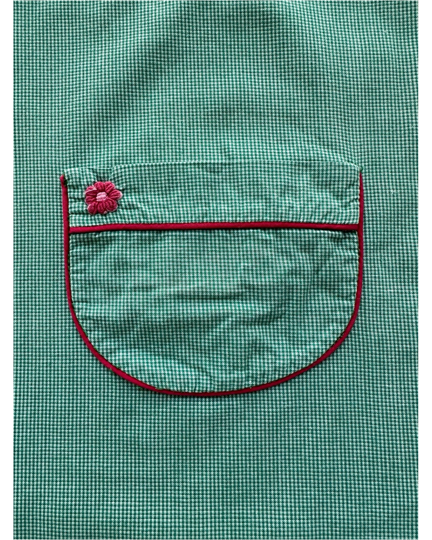 3Y Toddler Girl Strasburg Reversible Gingham Christmas Dress.