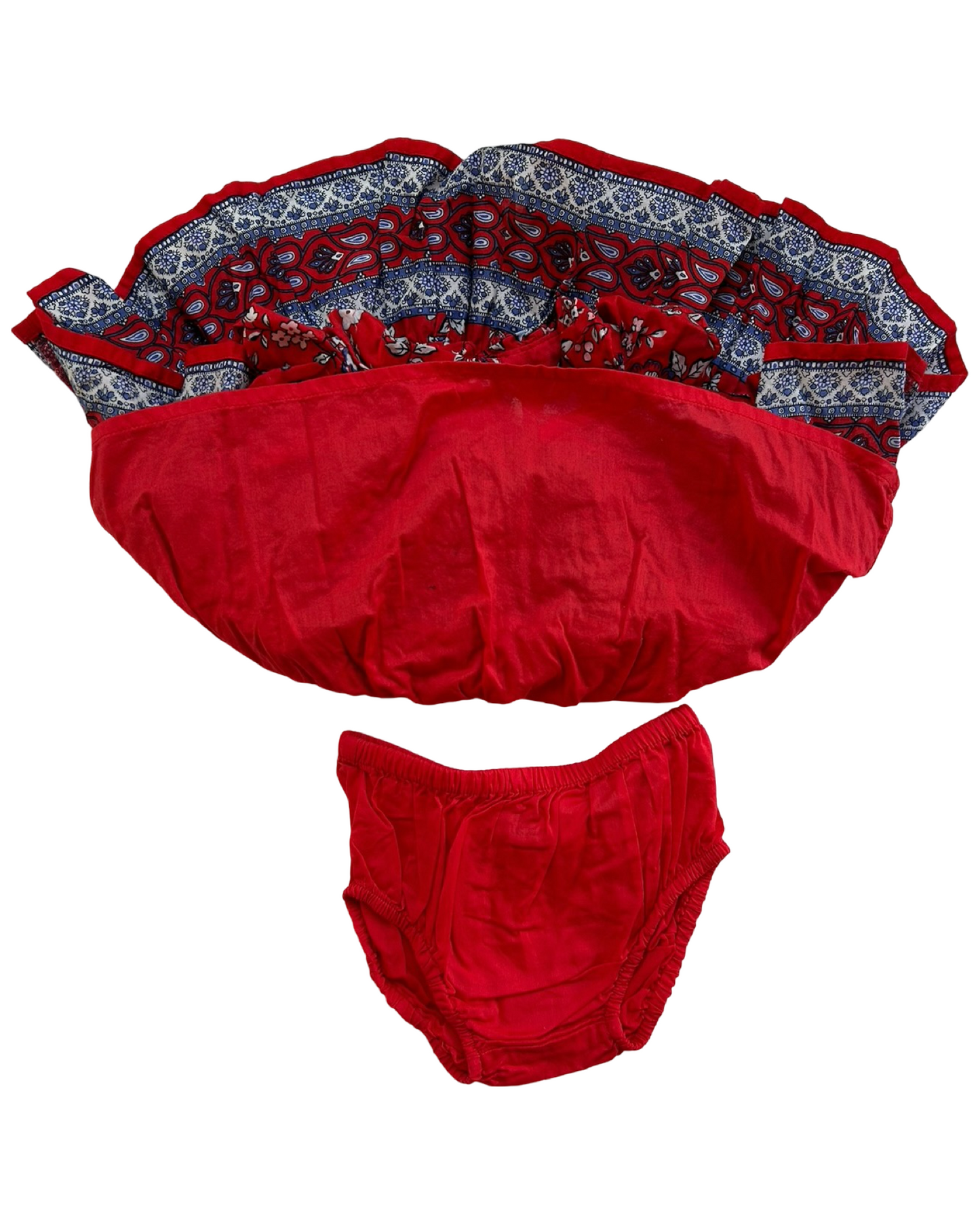 3M-6M Baby Girls Janie & Jack Floral Ruffle Trim Dress With Diaper Cover 2 Piece Set NWOT.