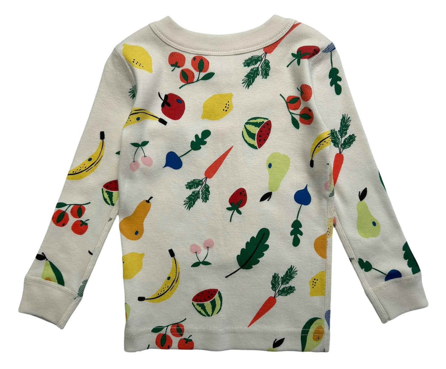 18M-24M Hanna Andersson Baby Girls Fruits / Veggies Print Long Sleeve Pajamas 2 Pieces Set. NWT