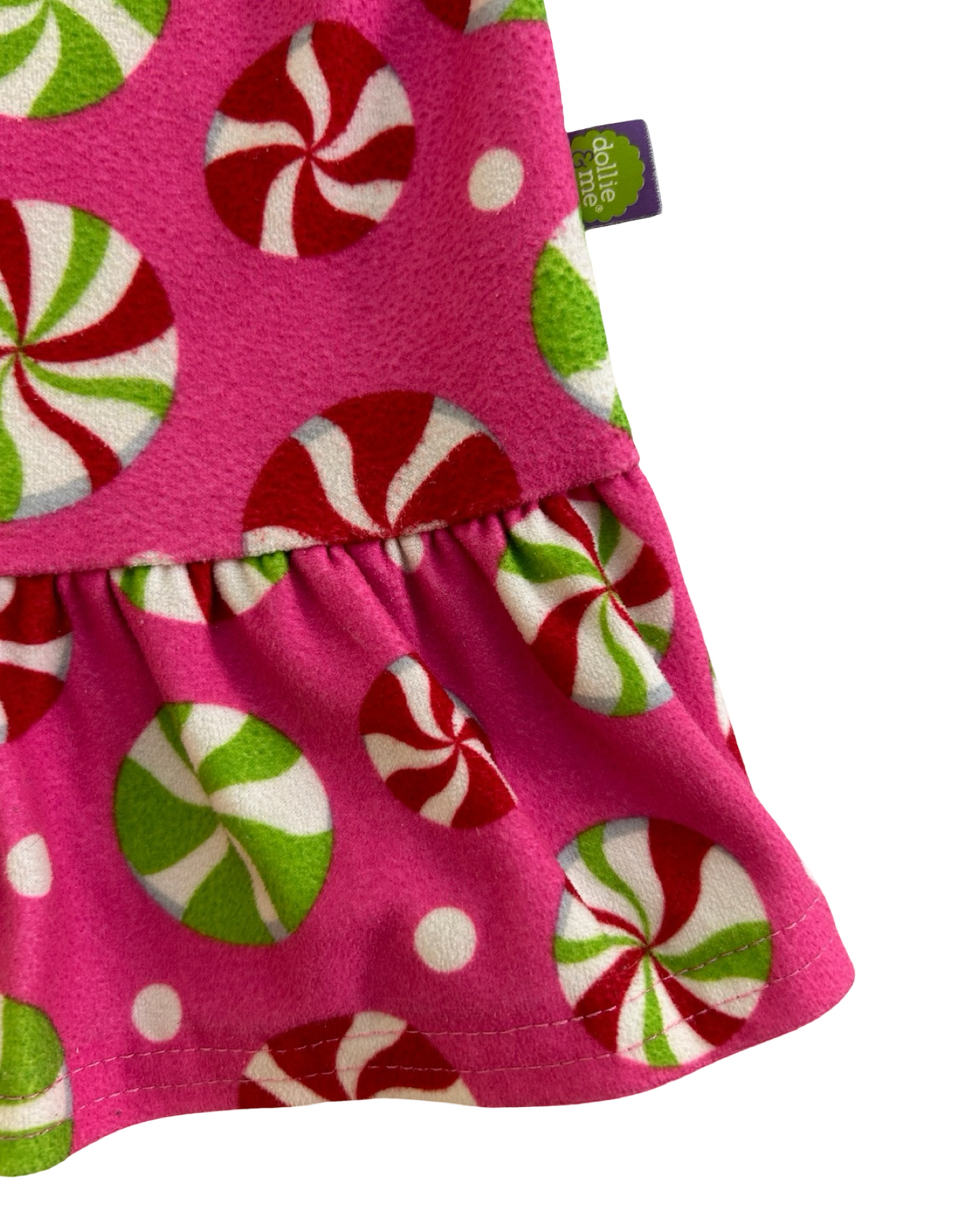 7T Toddler Girls Dollie & Me Candy Fleece 🍭 Nightgown Pajama Long Sleeve Dress