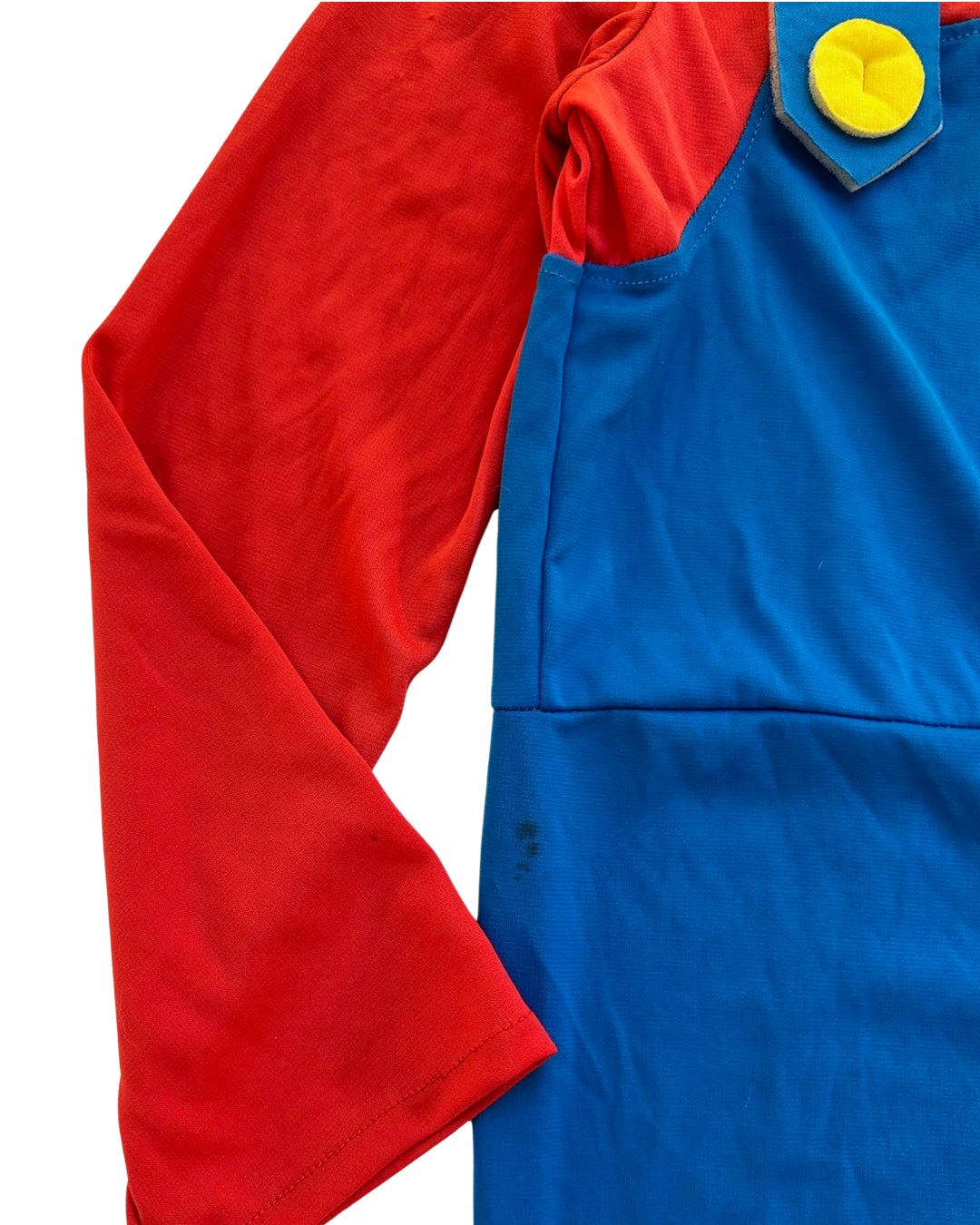 8-10Y Youth Boy / Girl Size Large Rubies Authentic Super Mario Brothers Mario 3pc Costume with Mustache
