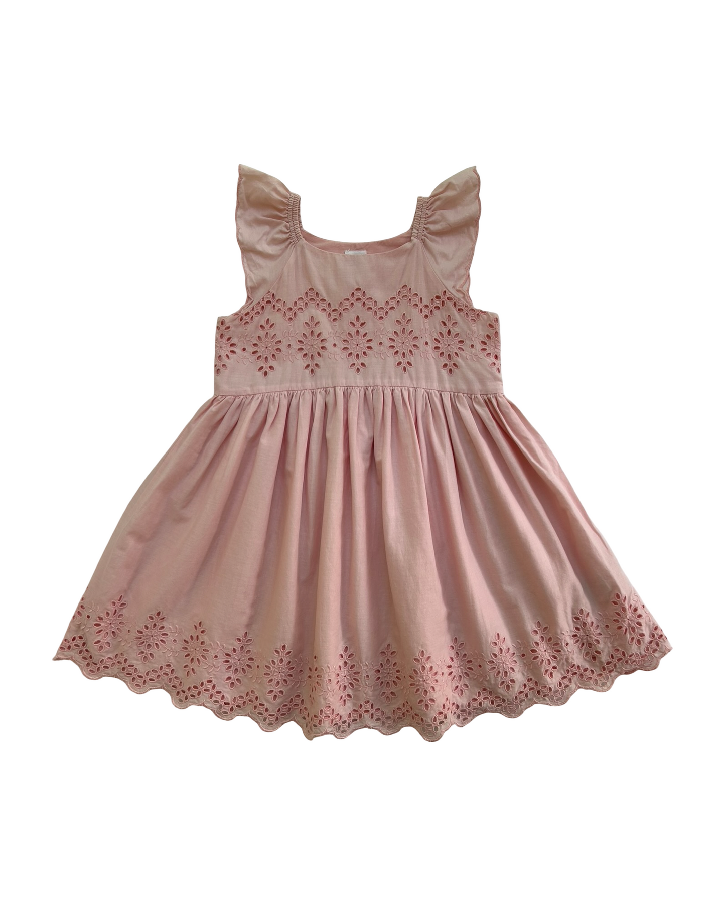 4 Toddlers Girls Baby Gap Eyelets Ruffle Dress