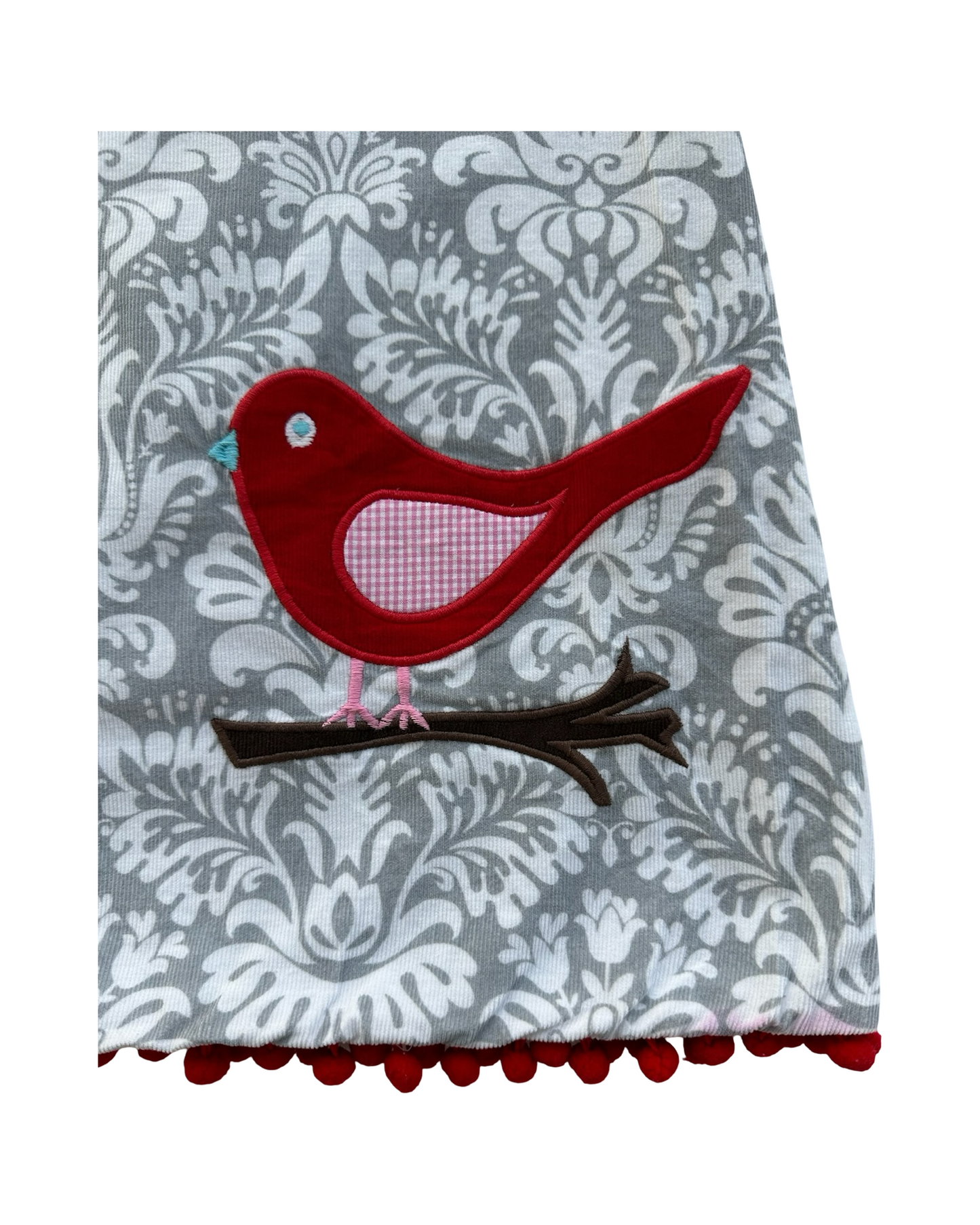 6T Toddler Girls Shrimp & Grits Reversible Bird 🐦/ Santa Claus 🎅 Corduroy Dress.