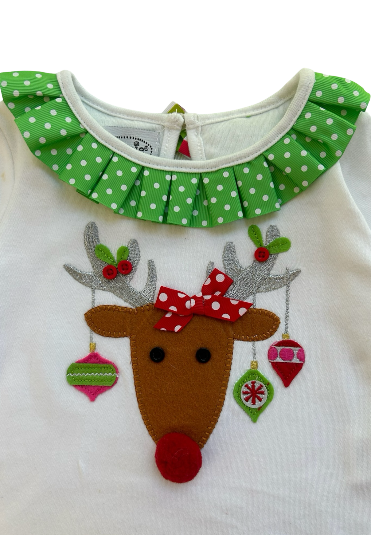 12M-18M Baby Girls Mud Pie Christmas Baby Reindeer Tights Skirt Holiday 2 Pieces Set