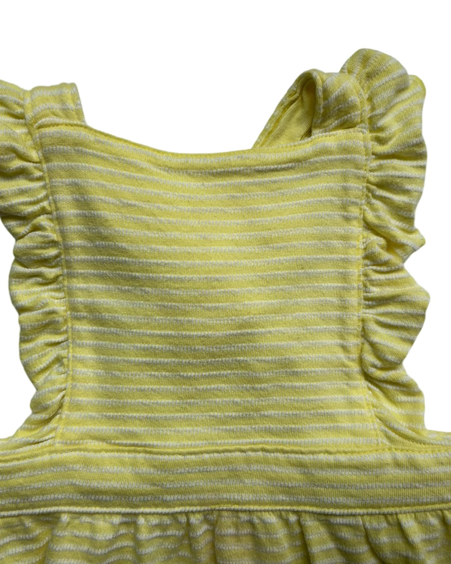 18M Baby Girl Yellow Cat & Jack Bubble Romper