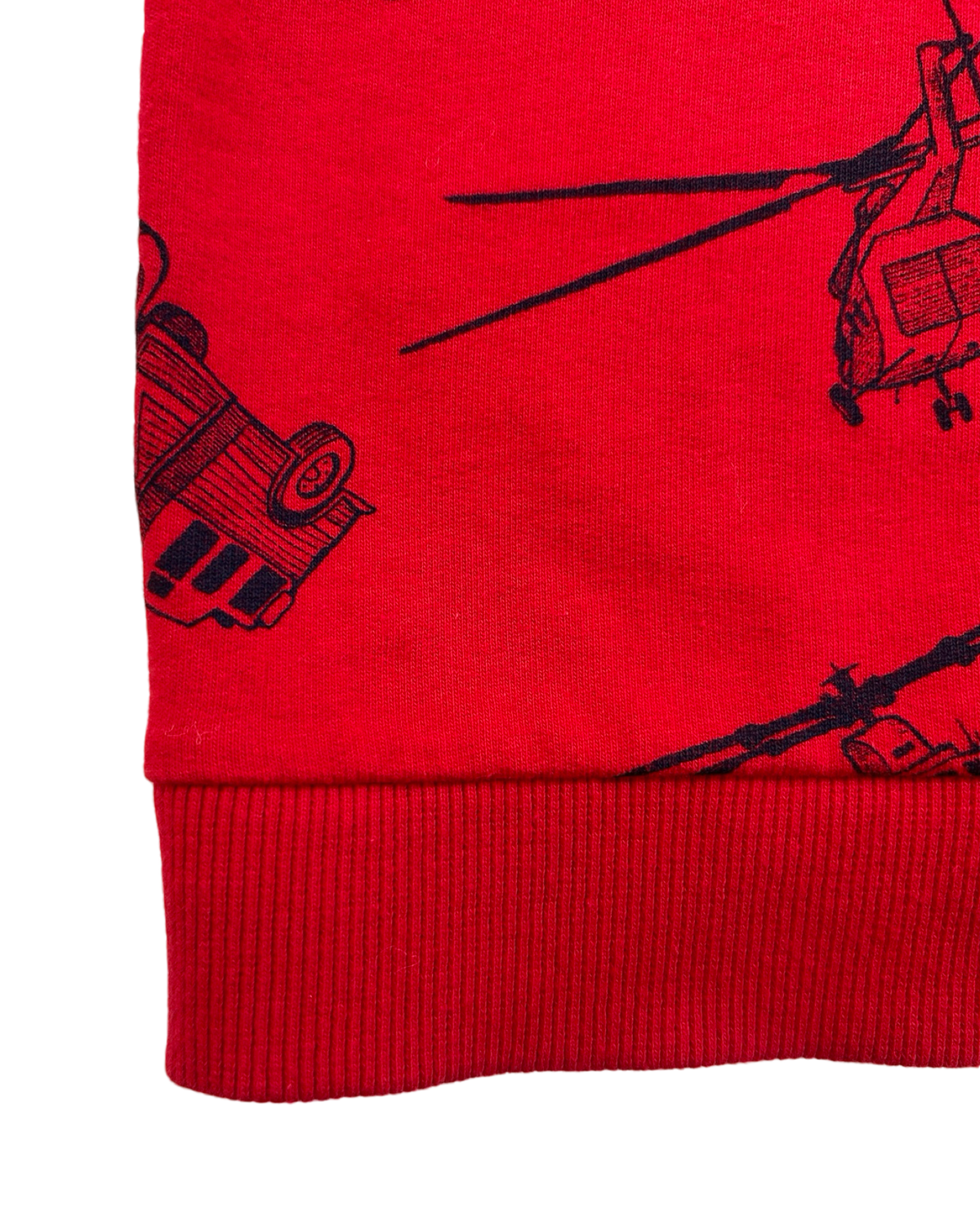 4T Toddler Boy Red Emergency Vehicles Sweatshirt