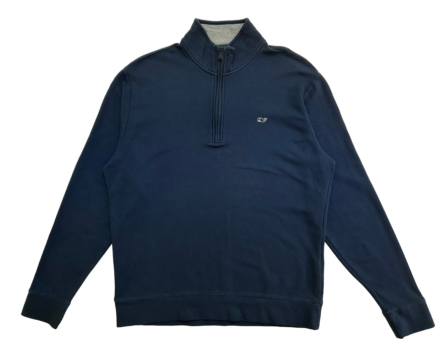 M / Men’s Vineyard Vines Sweater Blue 1/4 Zip Cotton Casual Long Sleeve Pullover.
