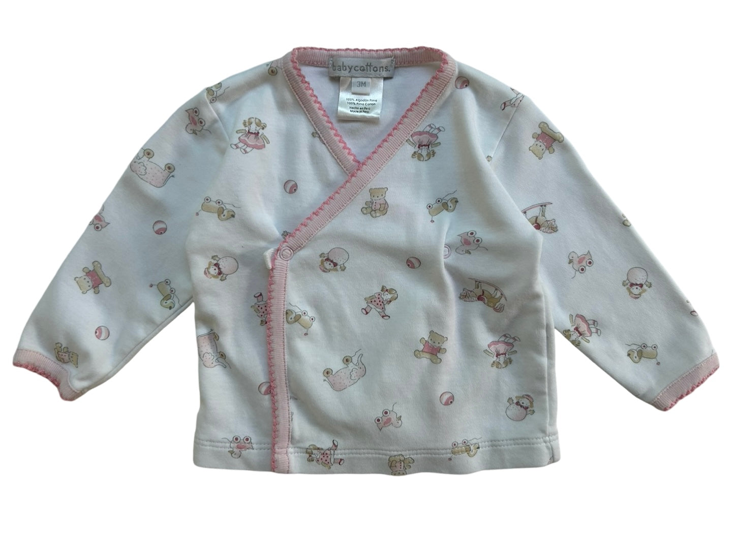 3 Months Baby Girl’s Babycottons Toys 🧸🐶🏐👧🏼 Kimono Top, One Piece