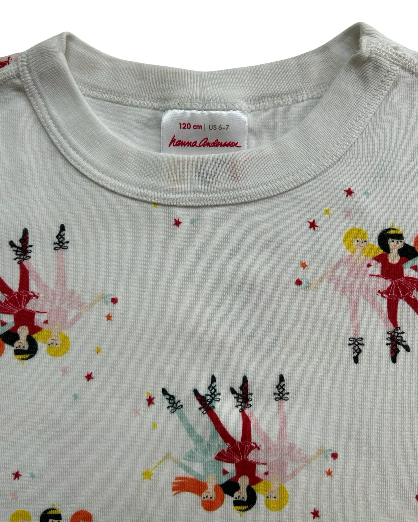 6T-7T Toddler Girl Hanna Andersson Holiday Print Christmas PJs