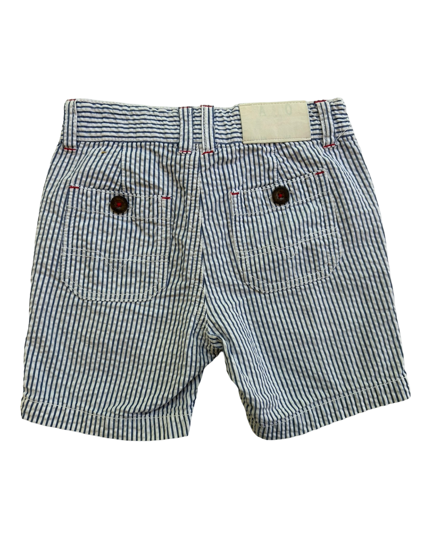 3T Toddler Boy Boutique Sergent Major Freeze Blue Striped Seersucker Shorts