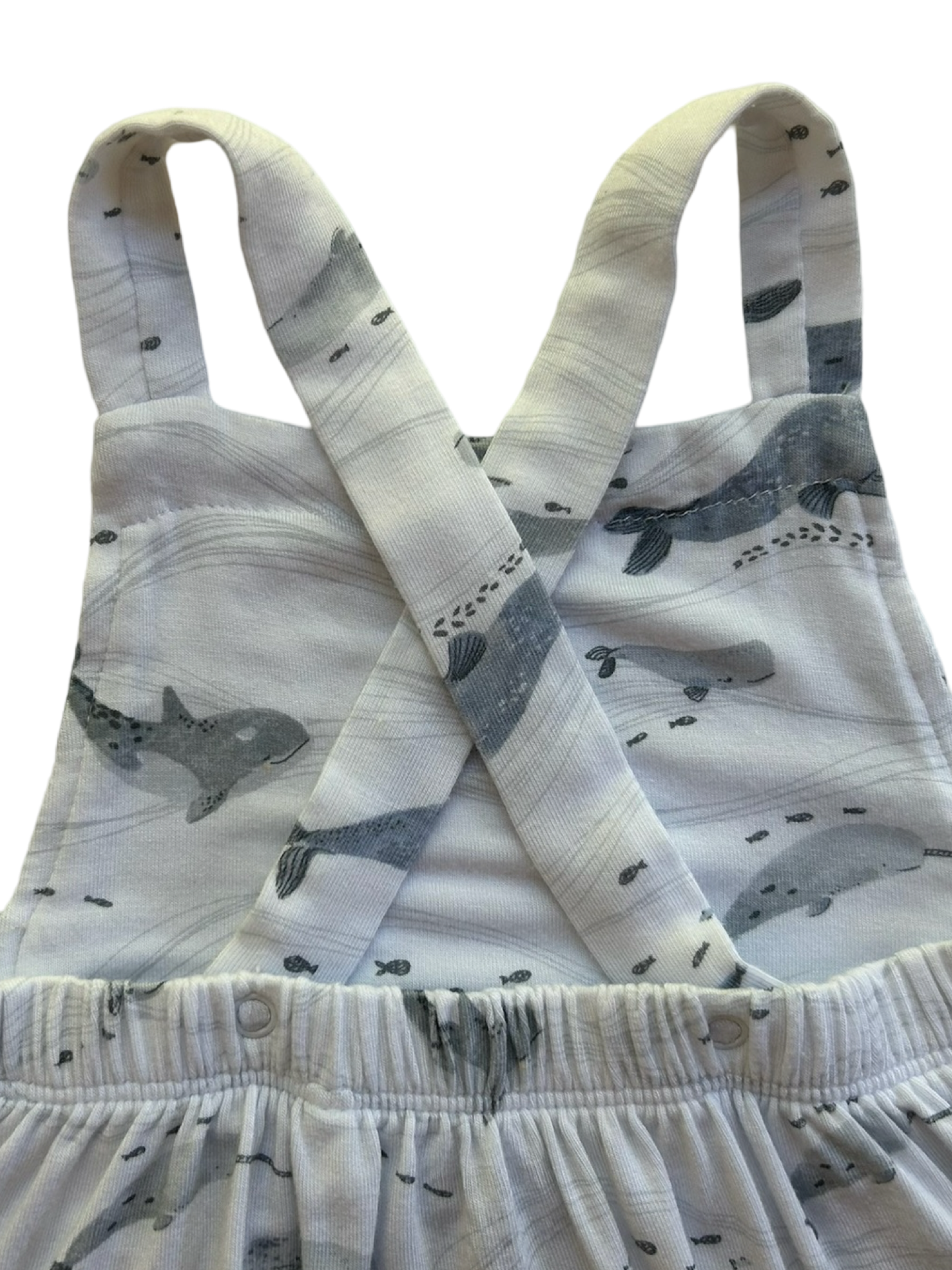 12M-18M Baby Boy Angel Dear Whale Bamboo Romper