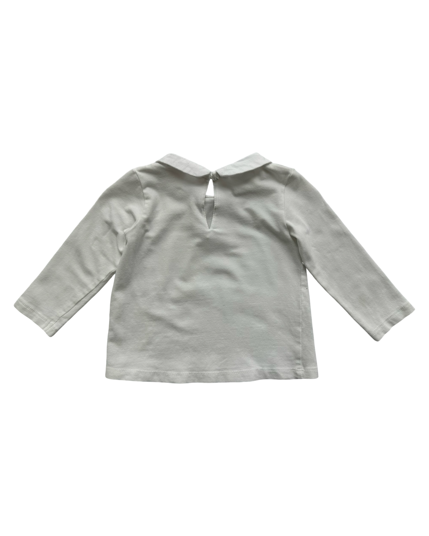3M-6M Baby Girls Zara Baby Long Sleeve Cotton Shirt.