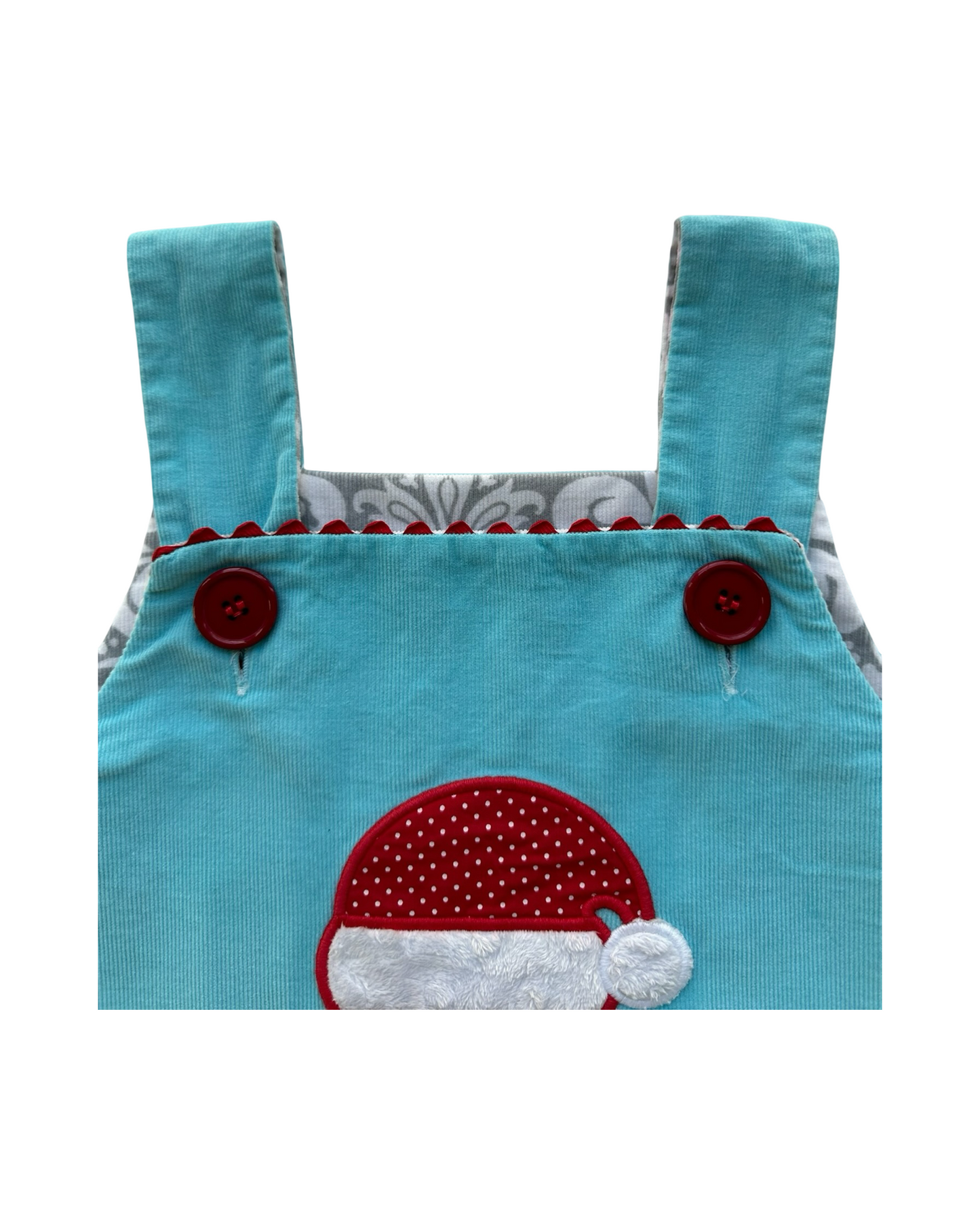 6T Toddler Girls Shrimp & Grits Reversible Bird 🐦/ Santa Claus 🎅 Corduroy Dress.