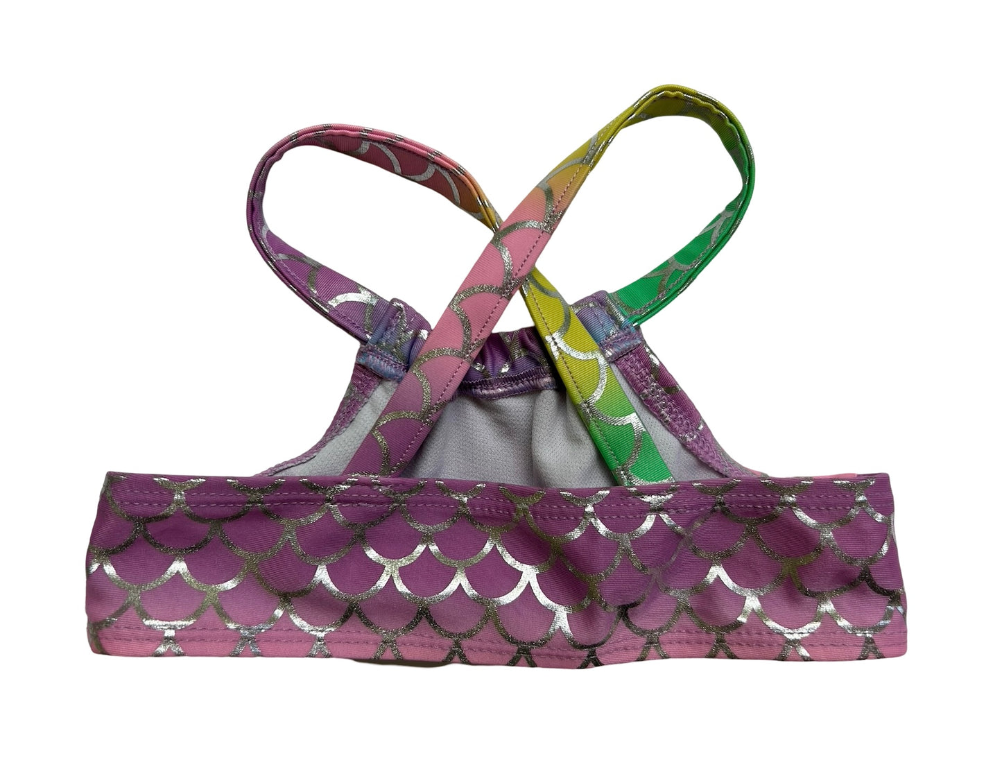 18M Baby Girl Cat & Jack Adorable Mermaid Swim Set 3 Pieces.