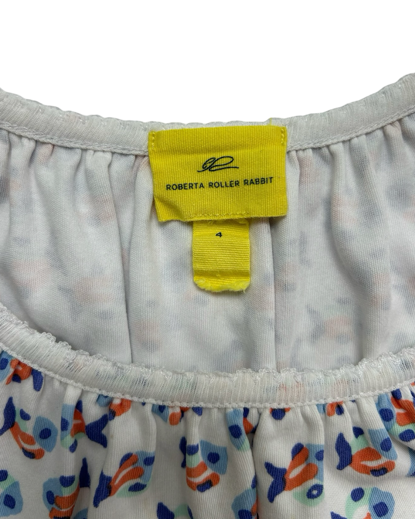 4T Toddler Girls Roberta Roller Rabbit Fish Print Tank Top
