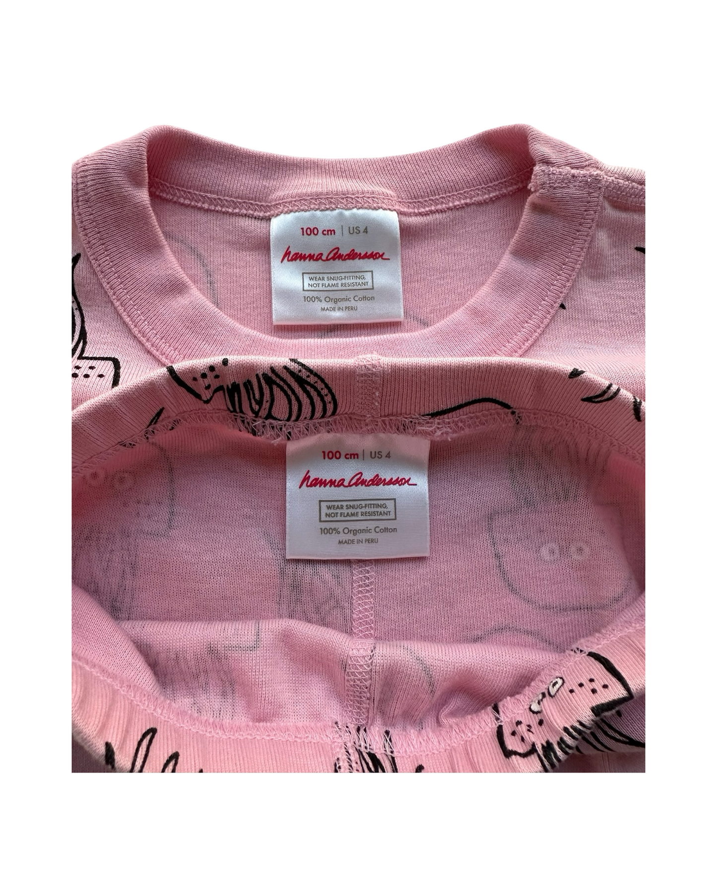 4T Toddler Girls Hanna Andersson Jellyfish Organic Cotton Pjs 2 Pieces Set