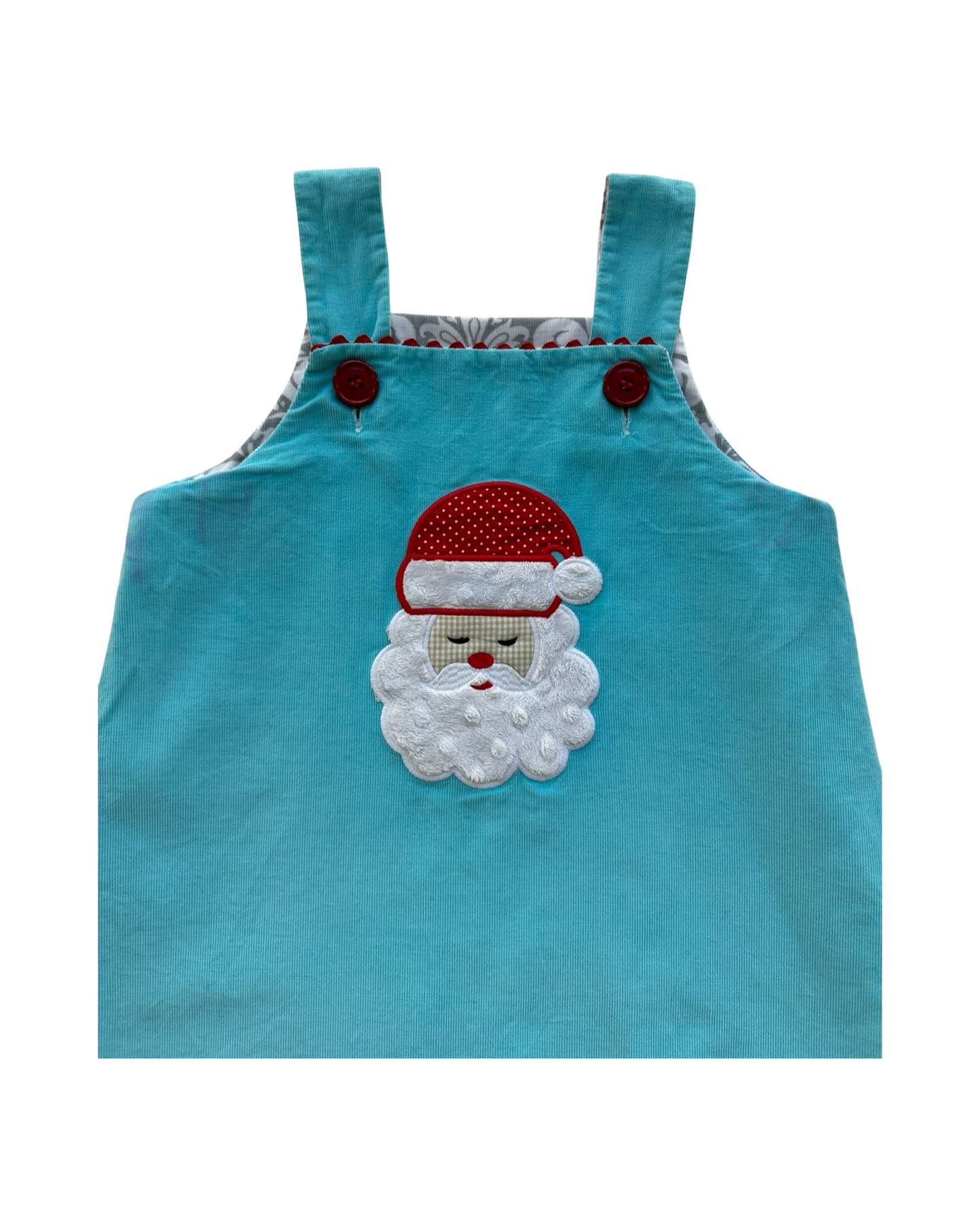 6T Toddler Girls Shrimp & Grits Reversible Bird 🐦/ Santa Claus 🎅 Corduroy Dress.