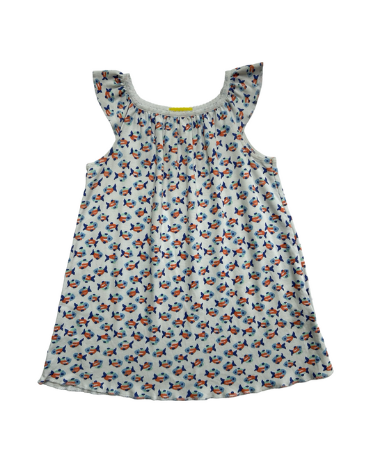 4 Toddlers Girls Roberta Roller Rabbit Fish Print Tank Top