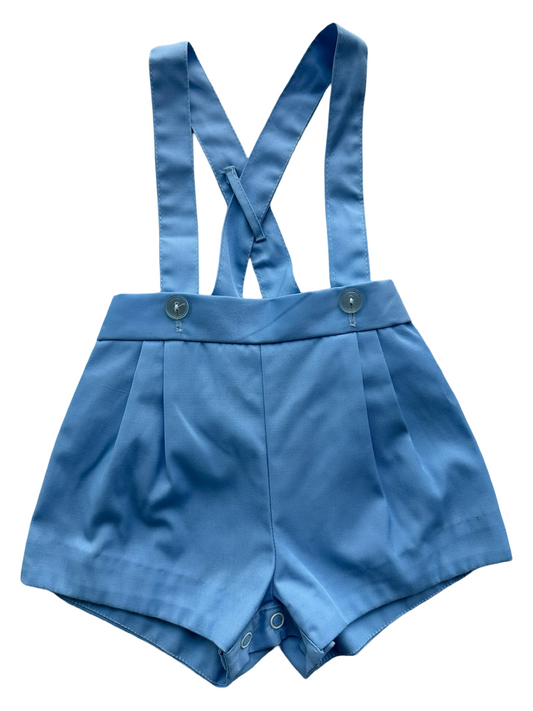 12M Baby Boys Blue Suspenders Short.