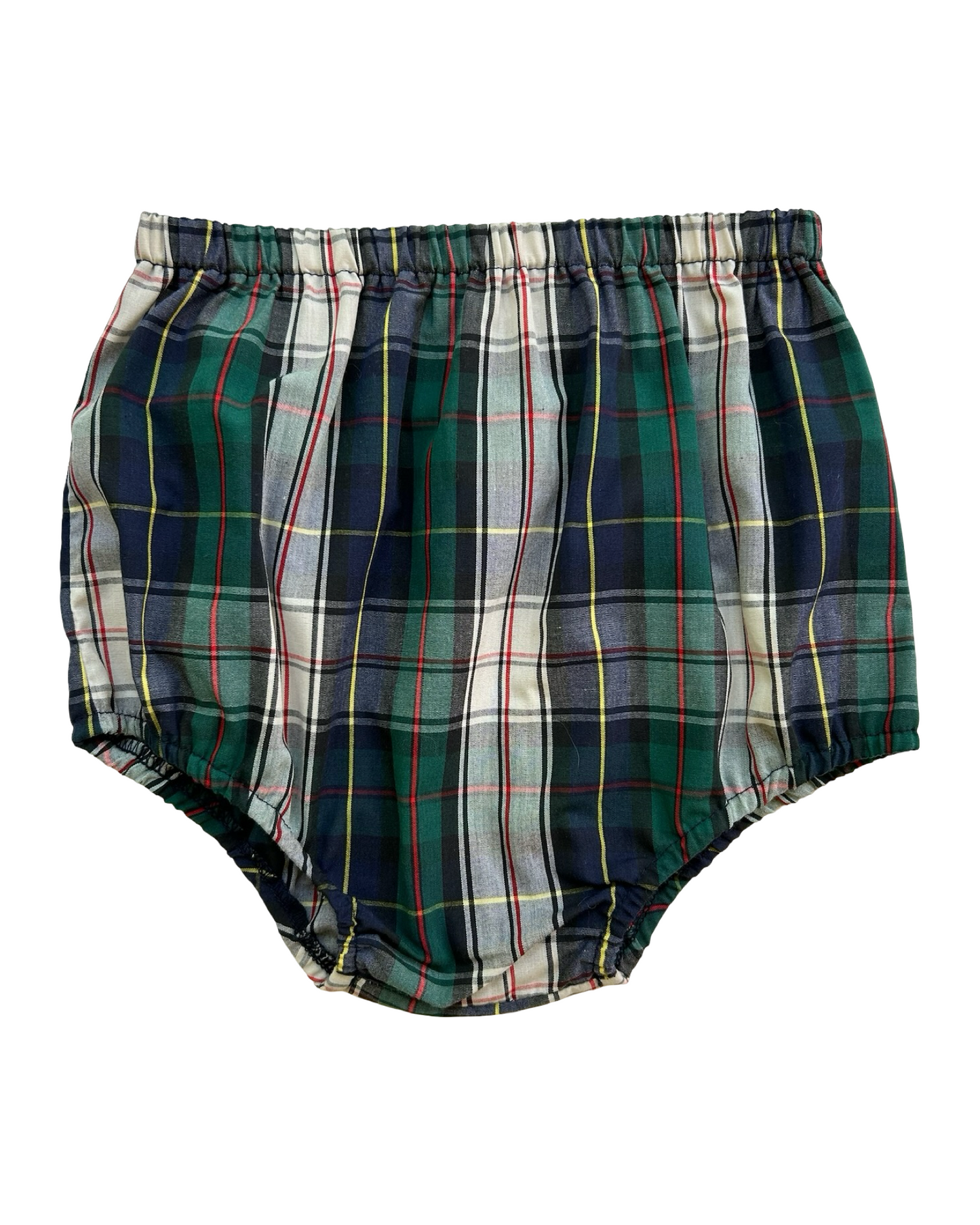 6T Toddlers Girls The Beaufort Bonnet Company Plaid Ruffle Collared, Short Sleeve And Bloomers,Two Piece Set.