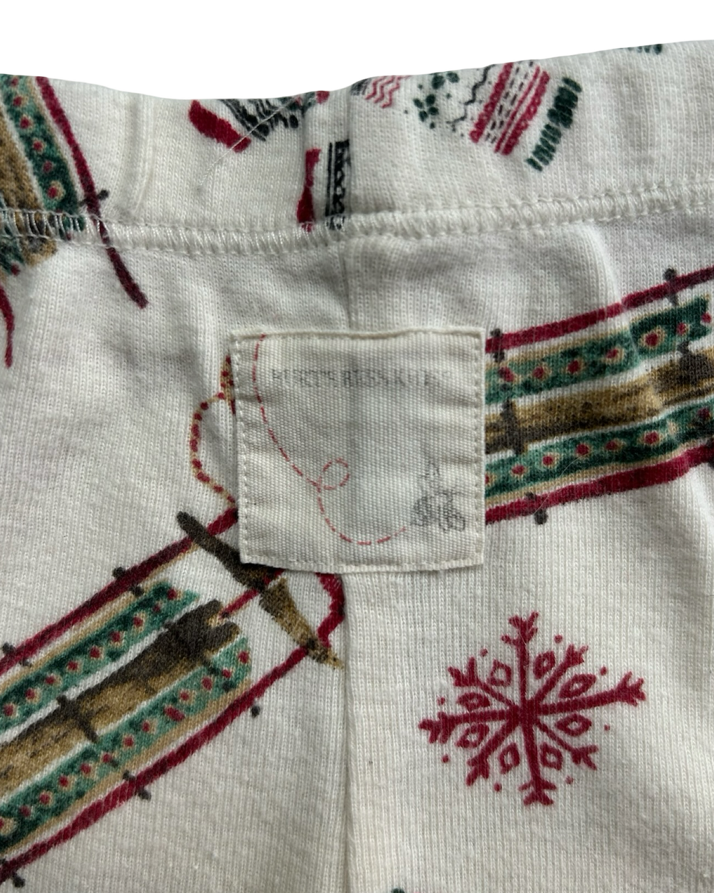 4T Toddler Girls/Boys (UNISEX) Burt’s Bees Kids Winter Christmas Organic Cotton 2 Piece Pjs Set