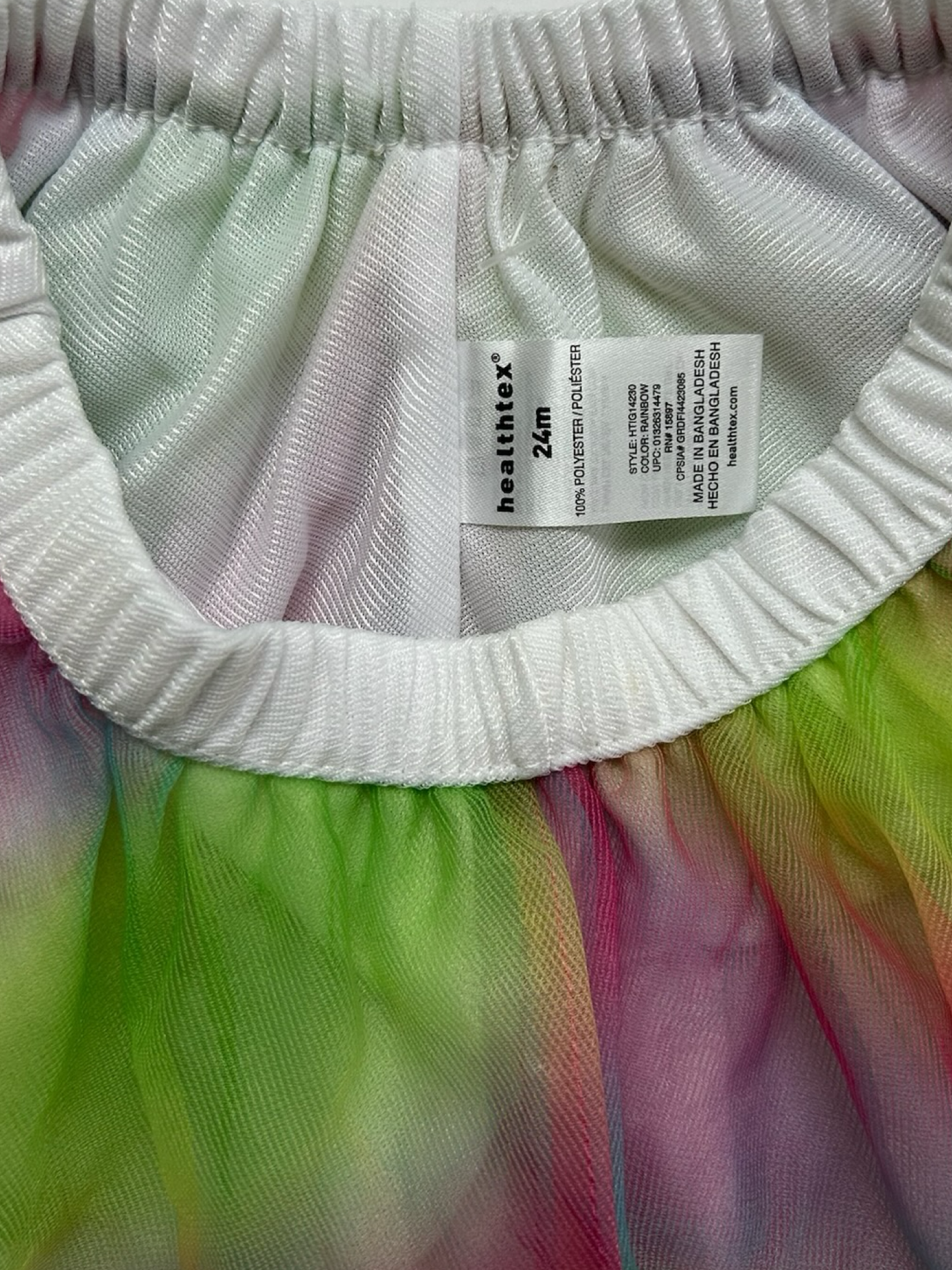 24M Baby Girls HealthTex Infant Rainbow 🌈 Skirt